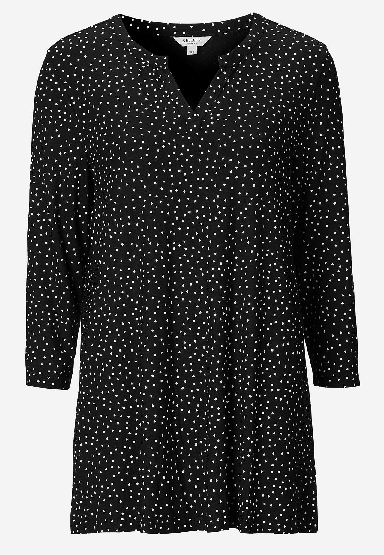 Jersey tuniek met 3/4 mouw