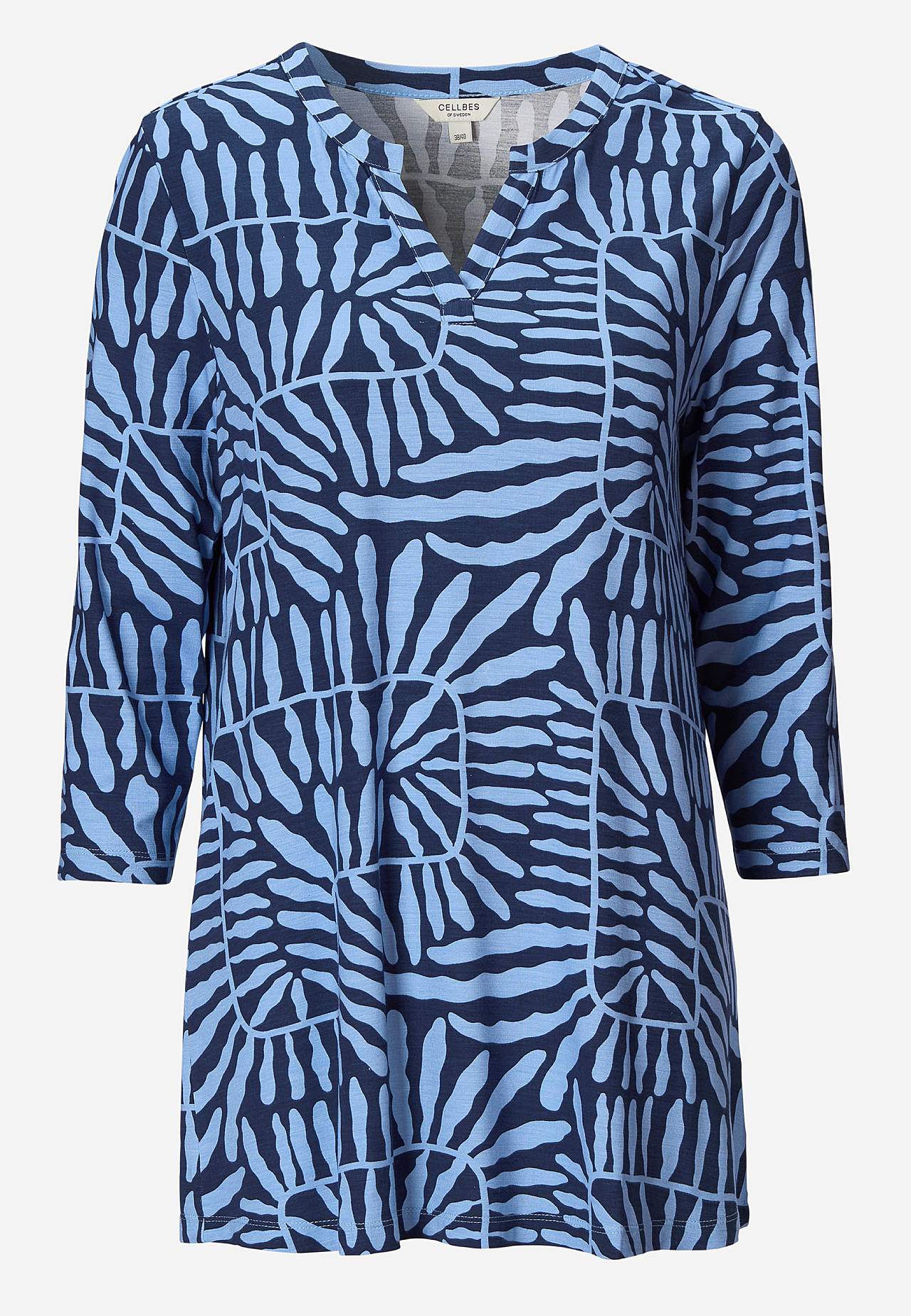 Jersey tuniek met 3/4 mouw