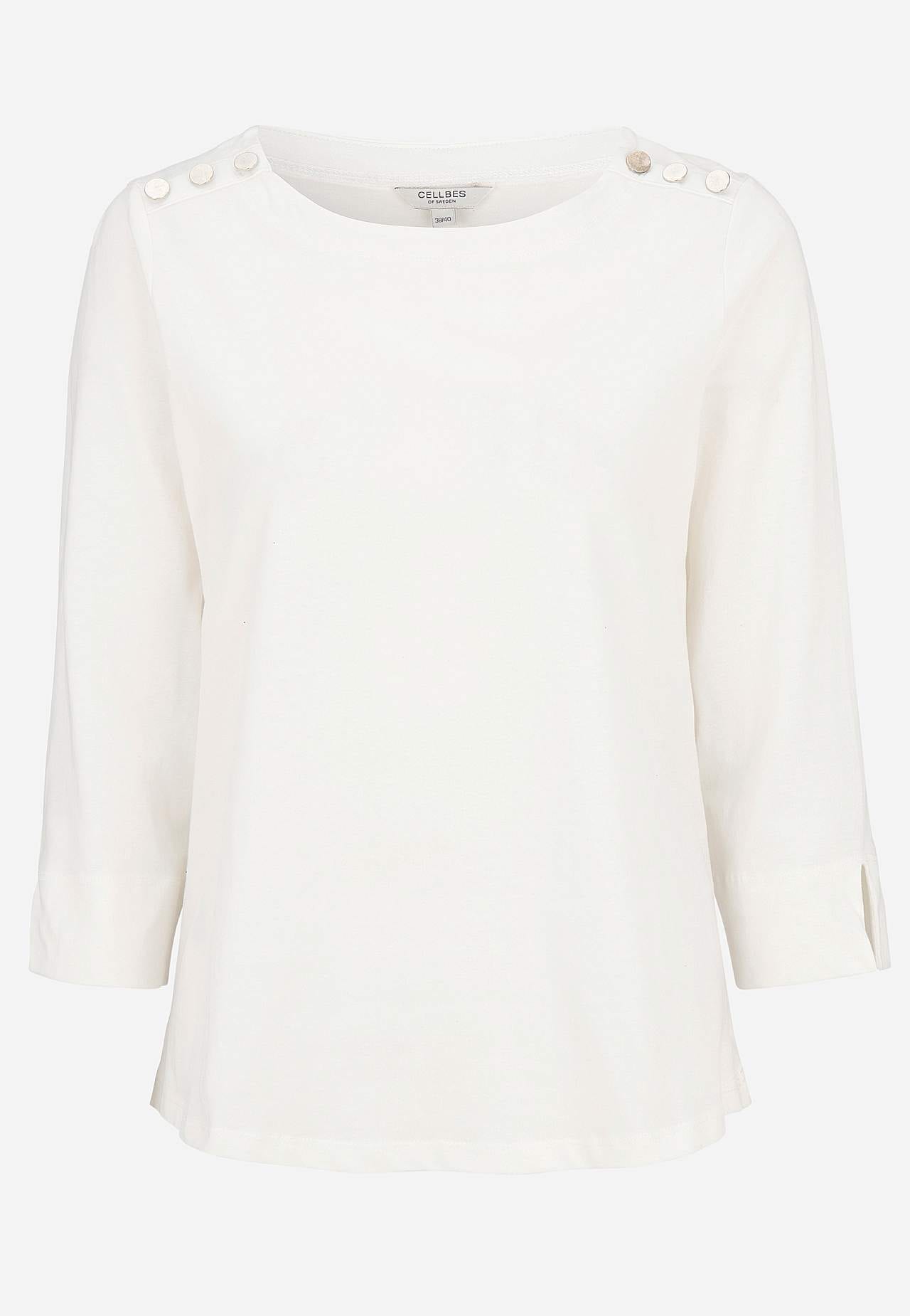 Jersey-topje met knoppen