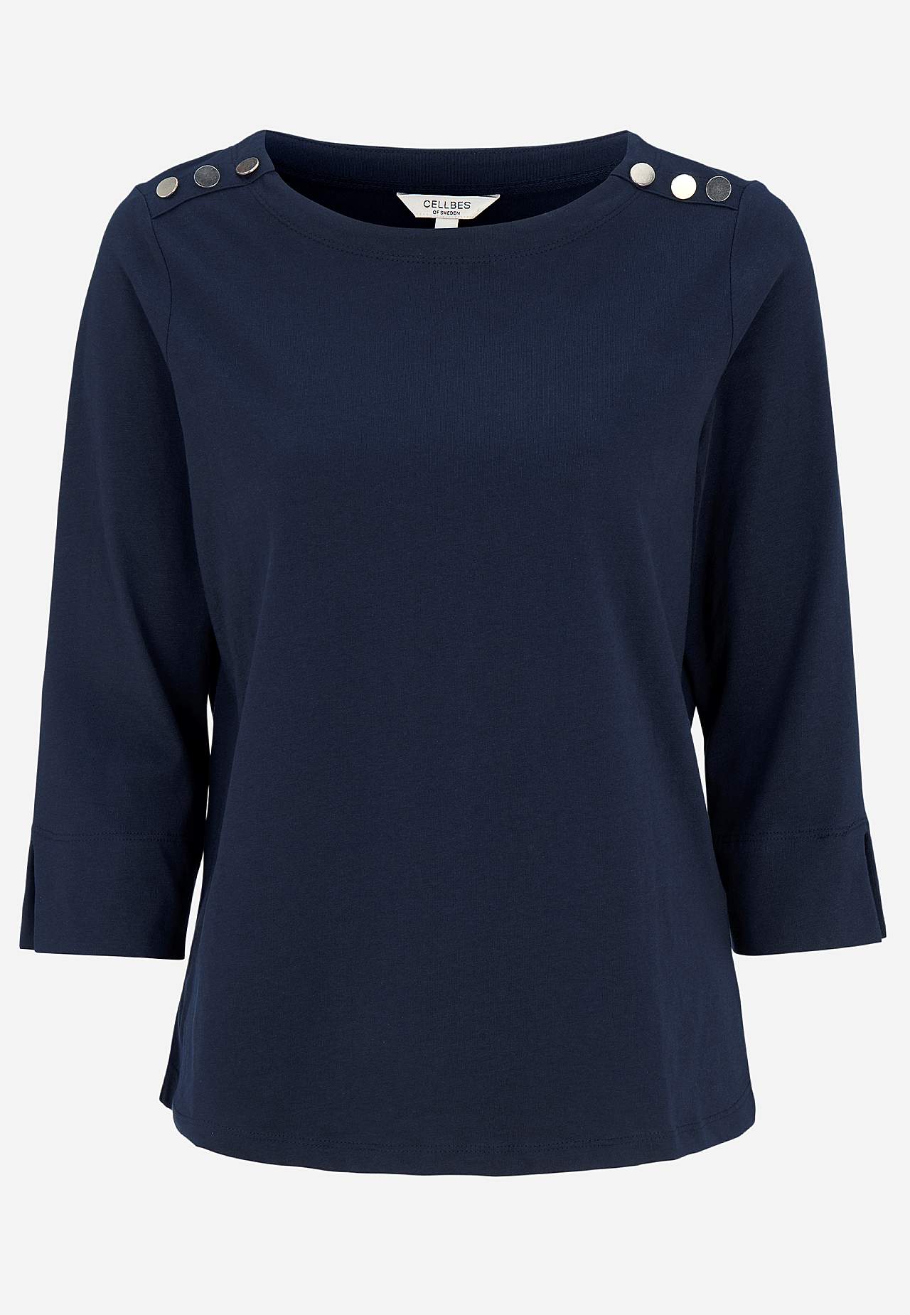 Jersey-topje met knoppen