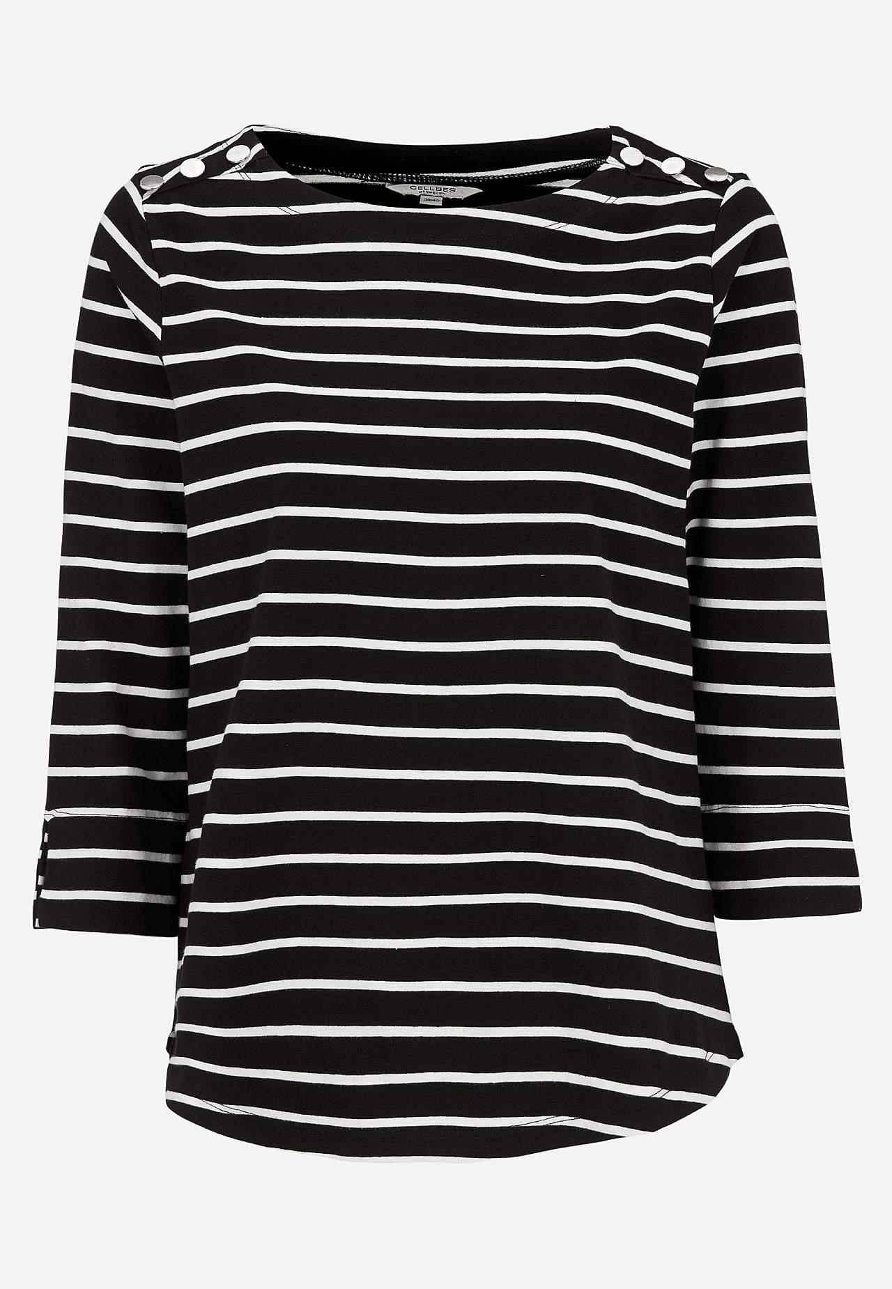 Jersey-topje met knoppen