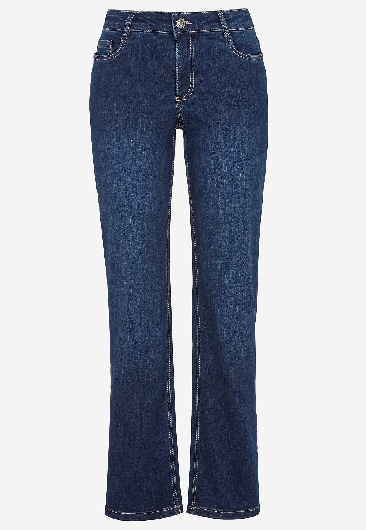 Comfortabelle stretch jeans met rechte pijpen