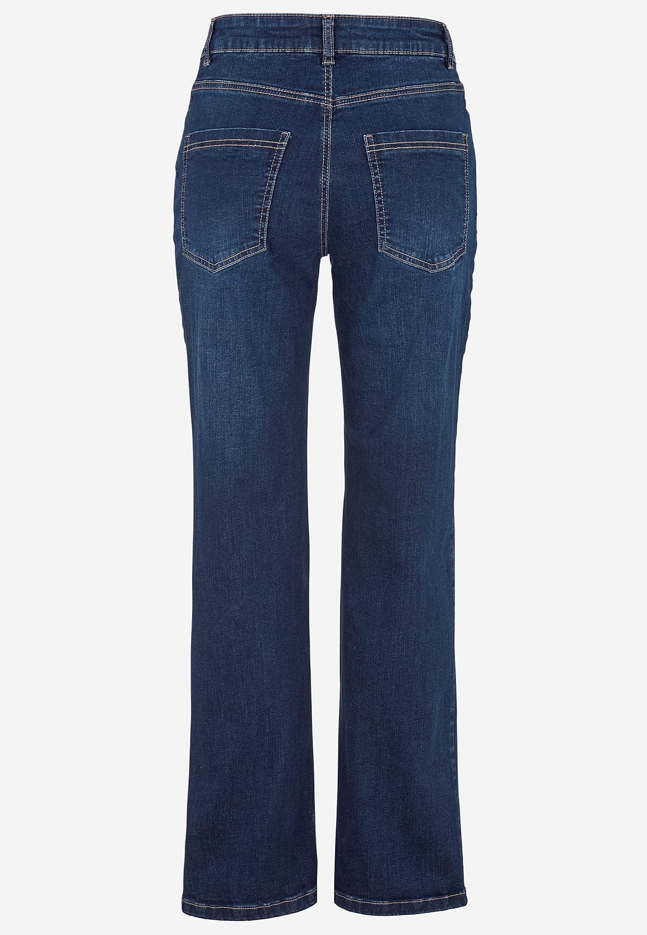 Comfortabelle stretch jeans met rechte pijpen