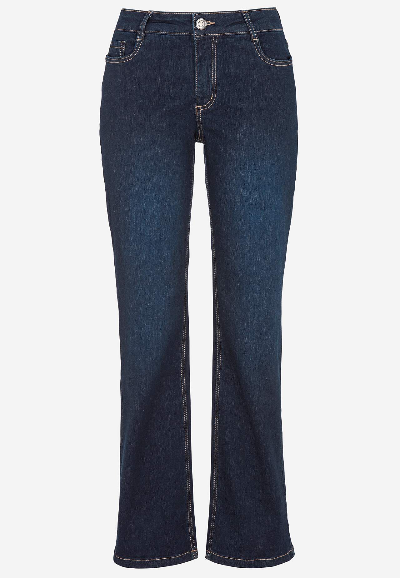 Comfortabelle stretch jeans met rechte pijpen
