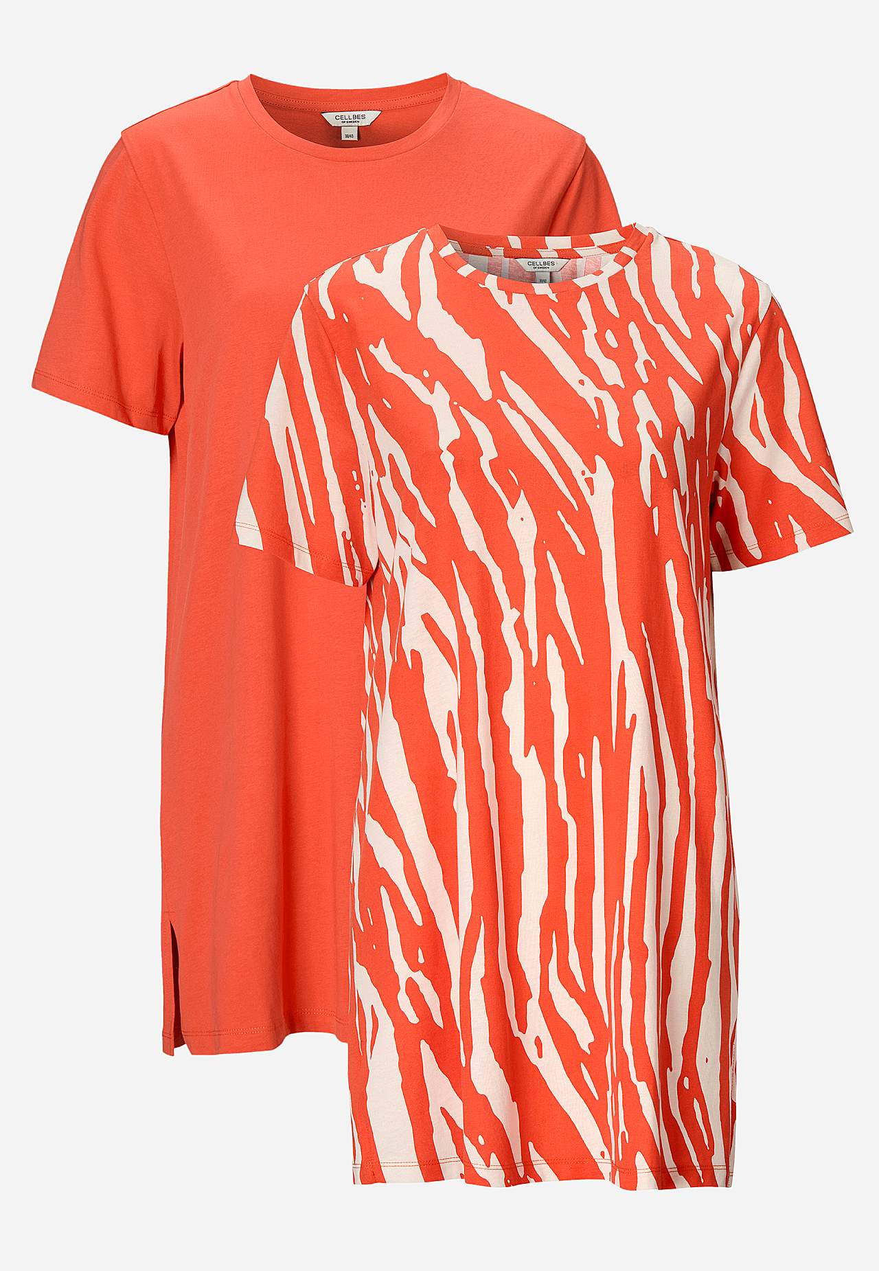 Jersey tuniek van organisch katoen Set van 2