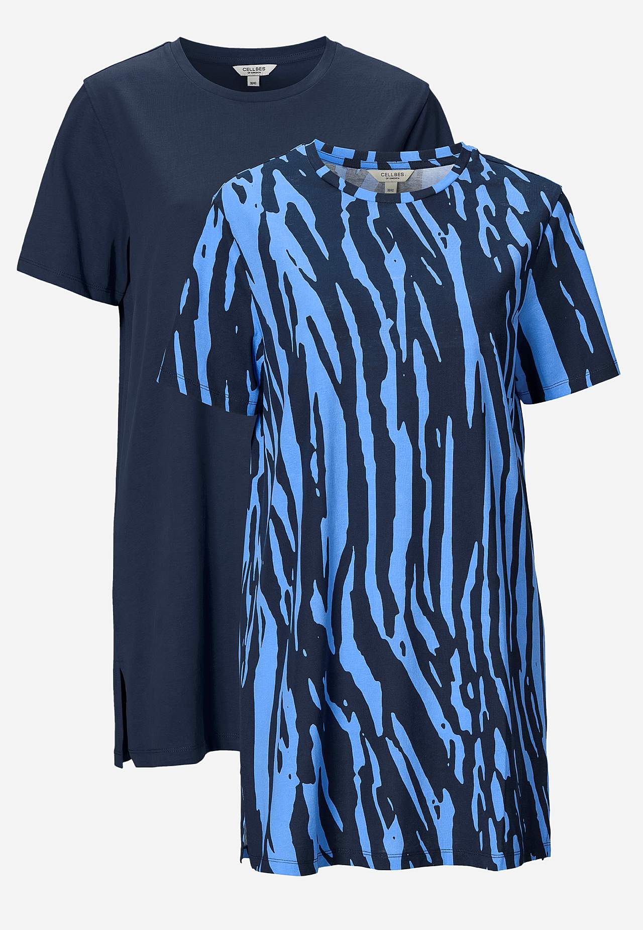 Jersey tuniek van organisch katoen Set van 2