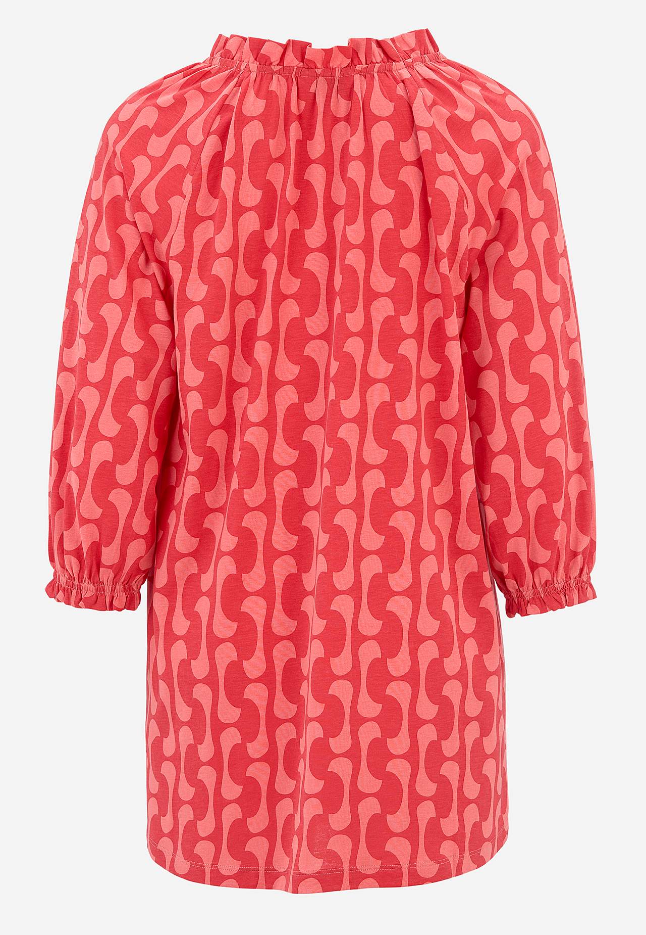 Jersey tuniek met 3/4 lengte mouwen