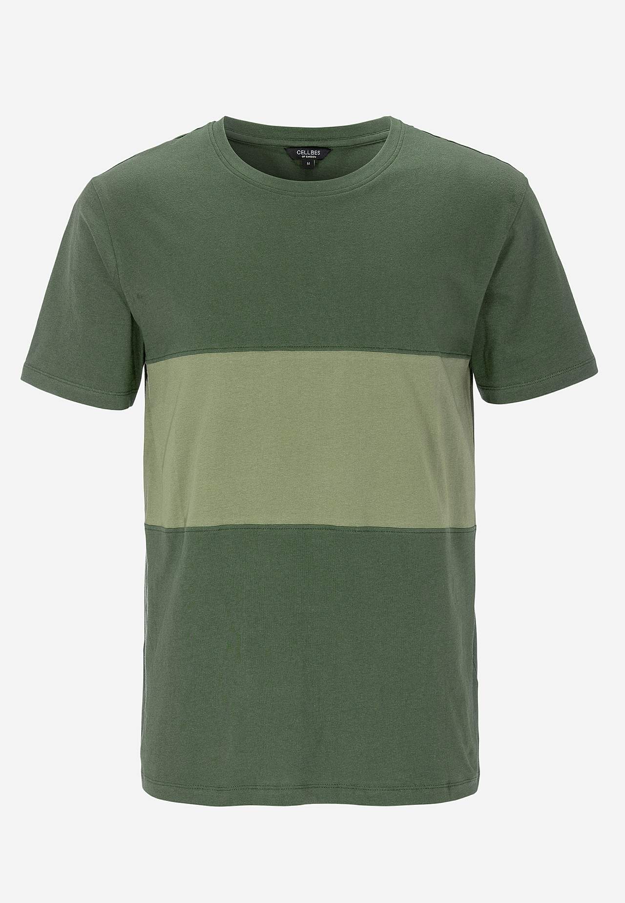 T-shirt met één brede streep