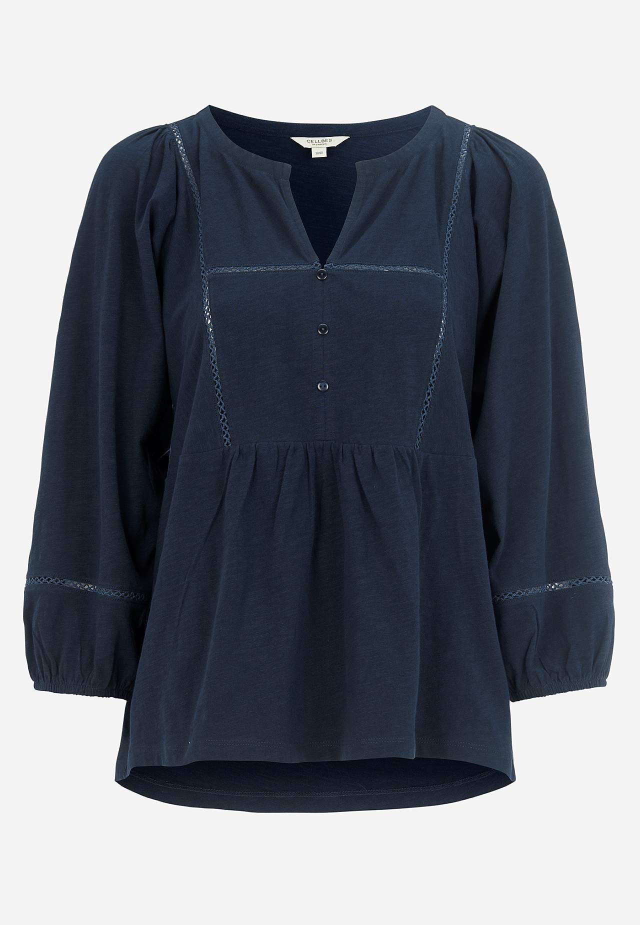 Jersey-topje met boho stijl