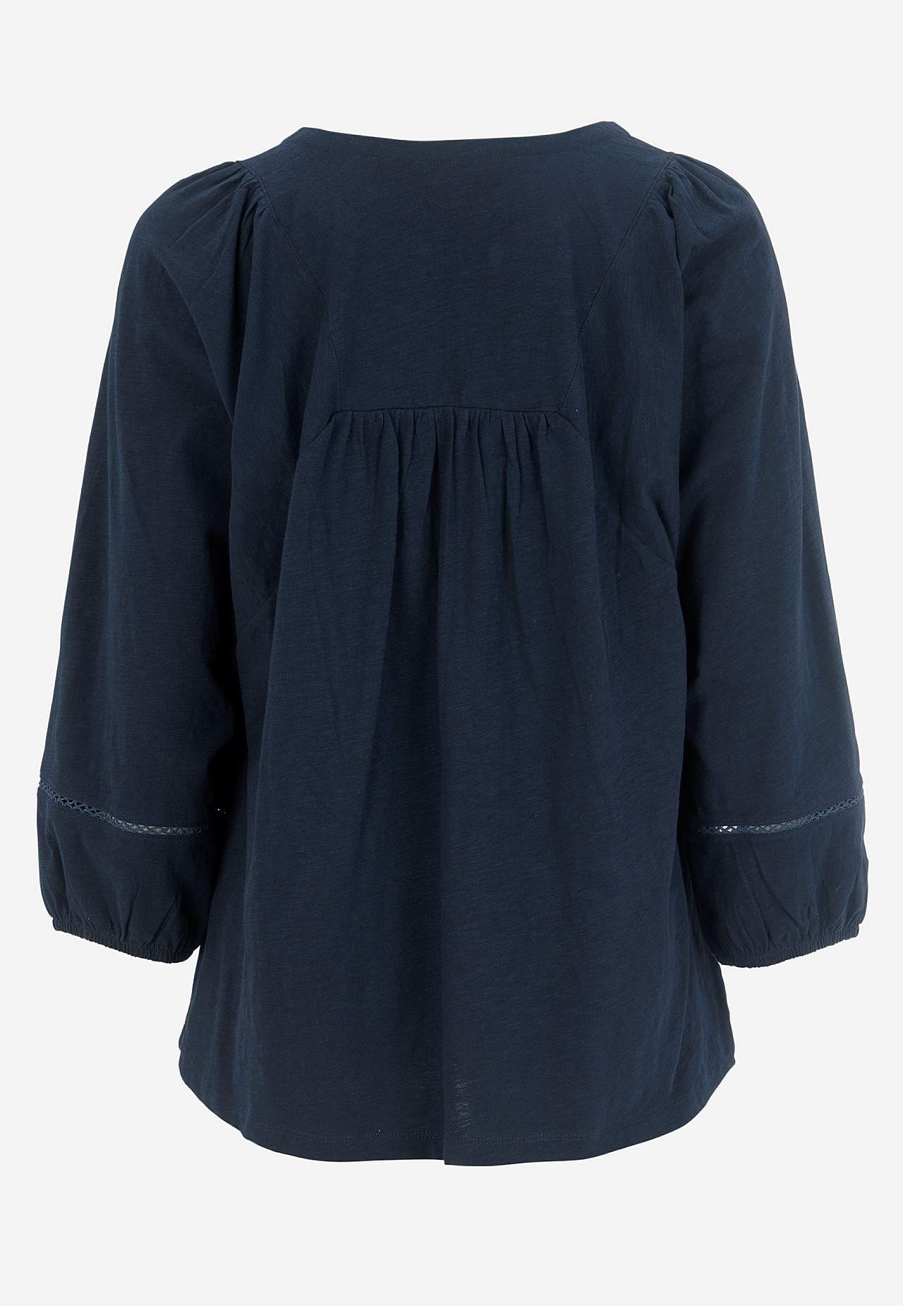 Jersey-topje met boho stijl