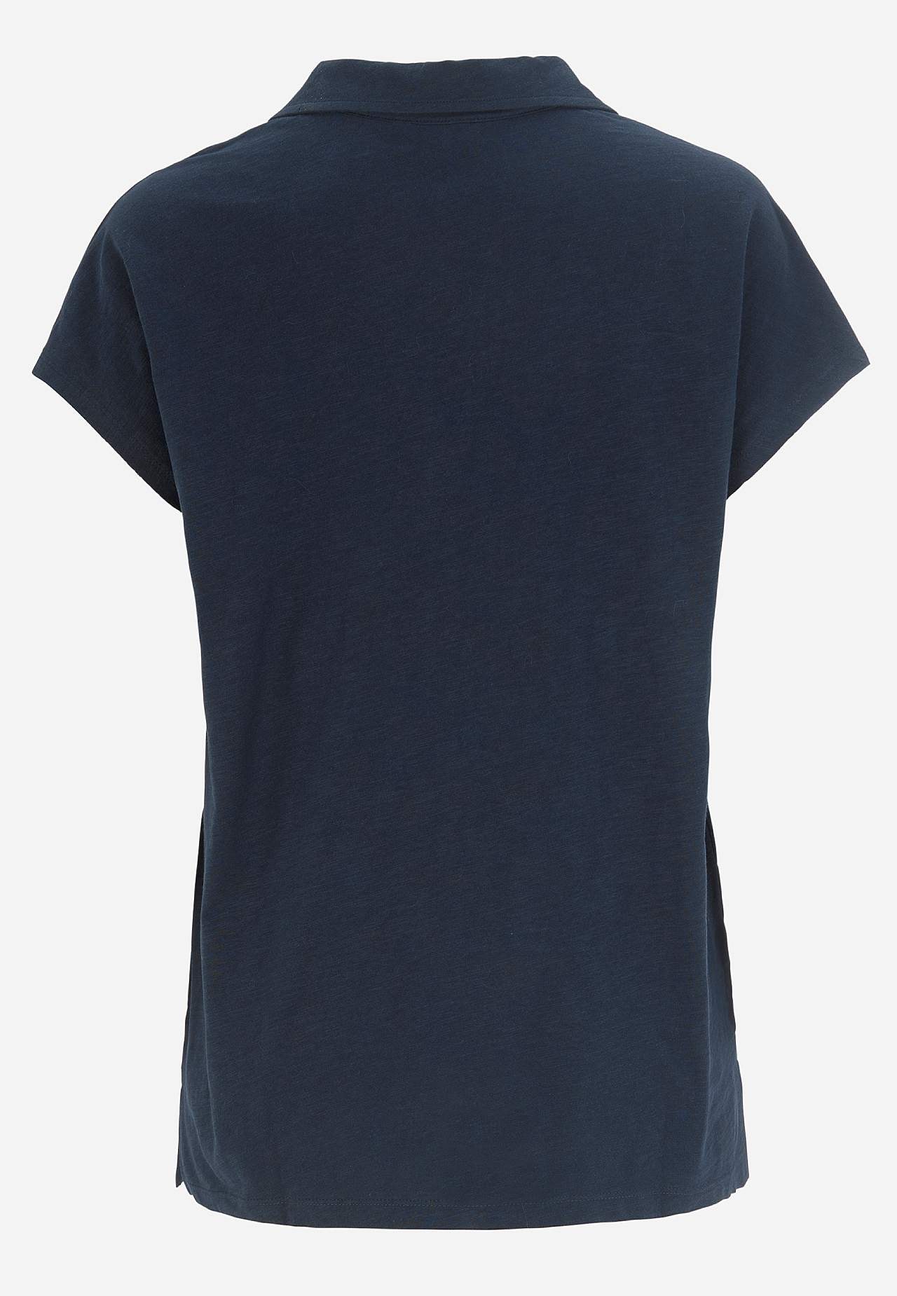 Jersey-topje met kraag