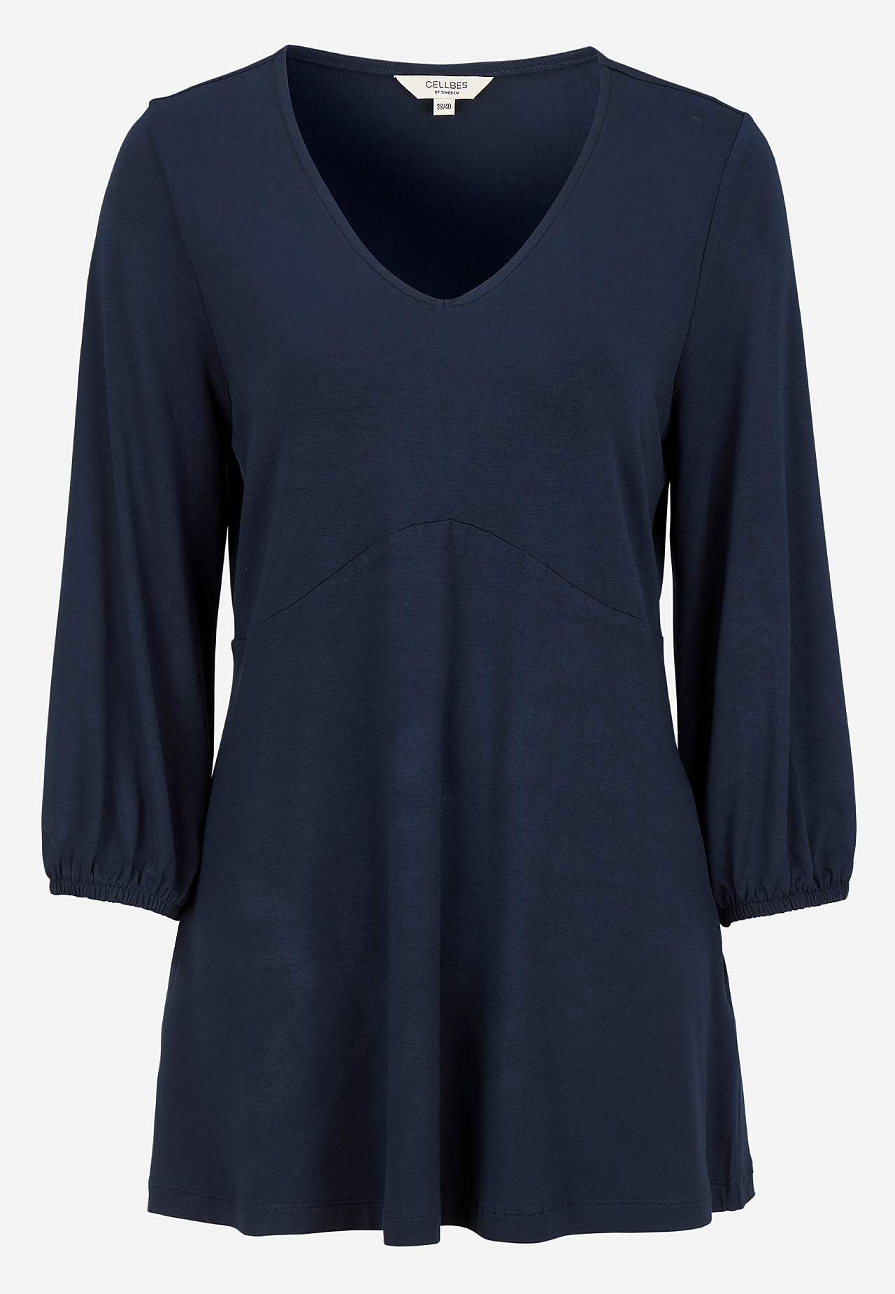 Jersey tuniek met empire lijn