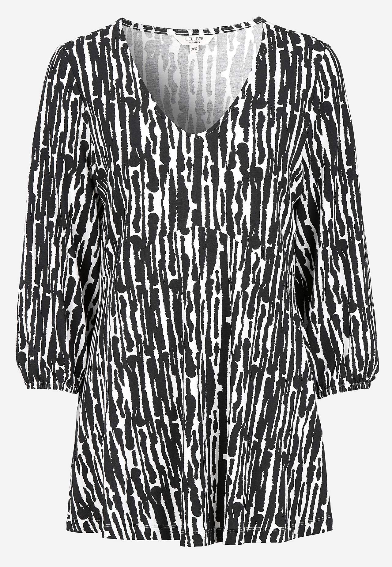 Jersey tuniek met empire lijn
