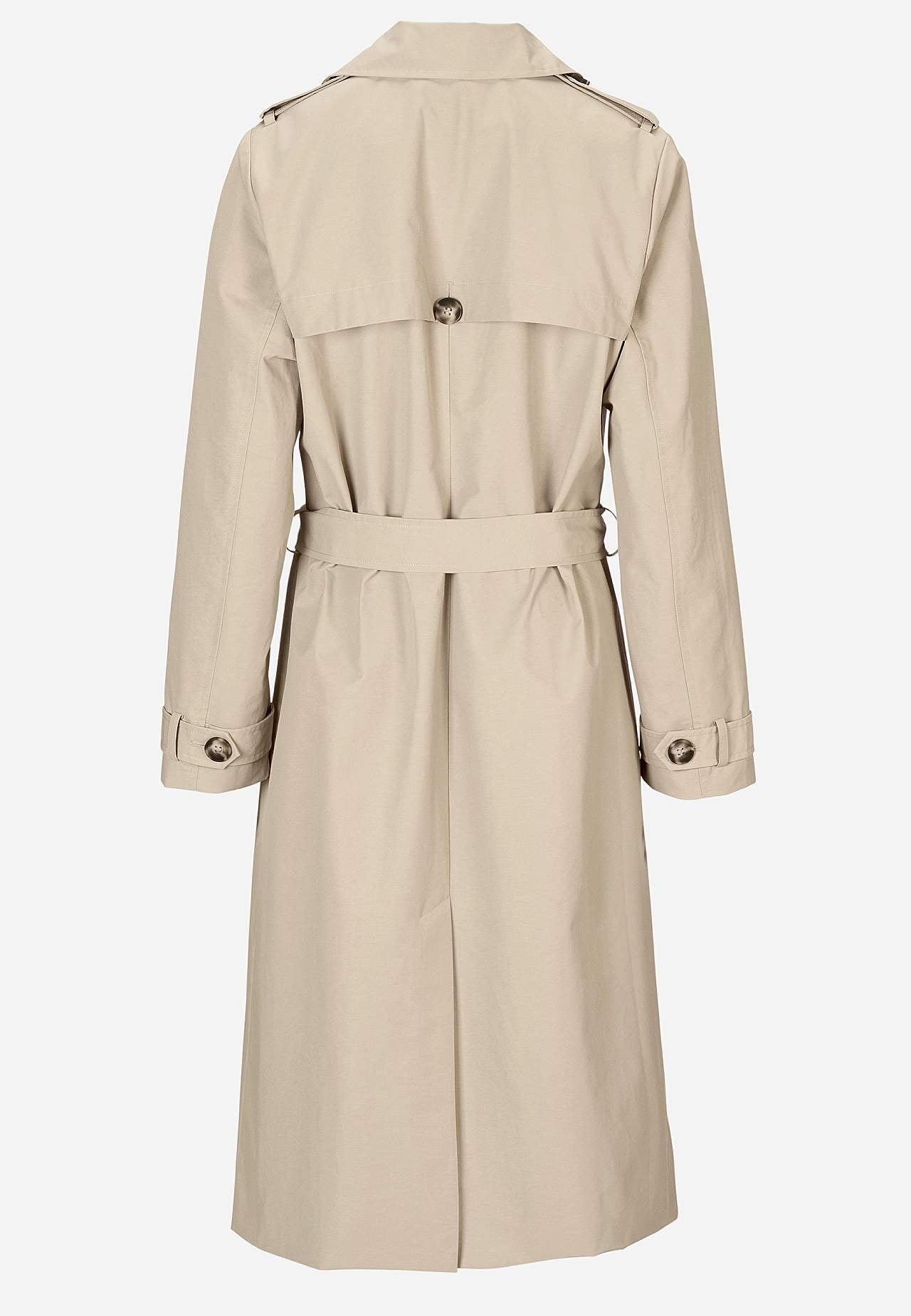 Dubbel-borstige trenchcoat