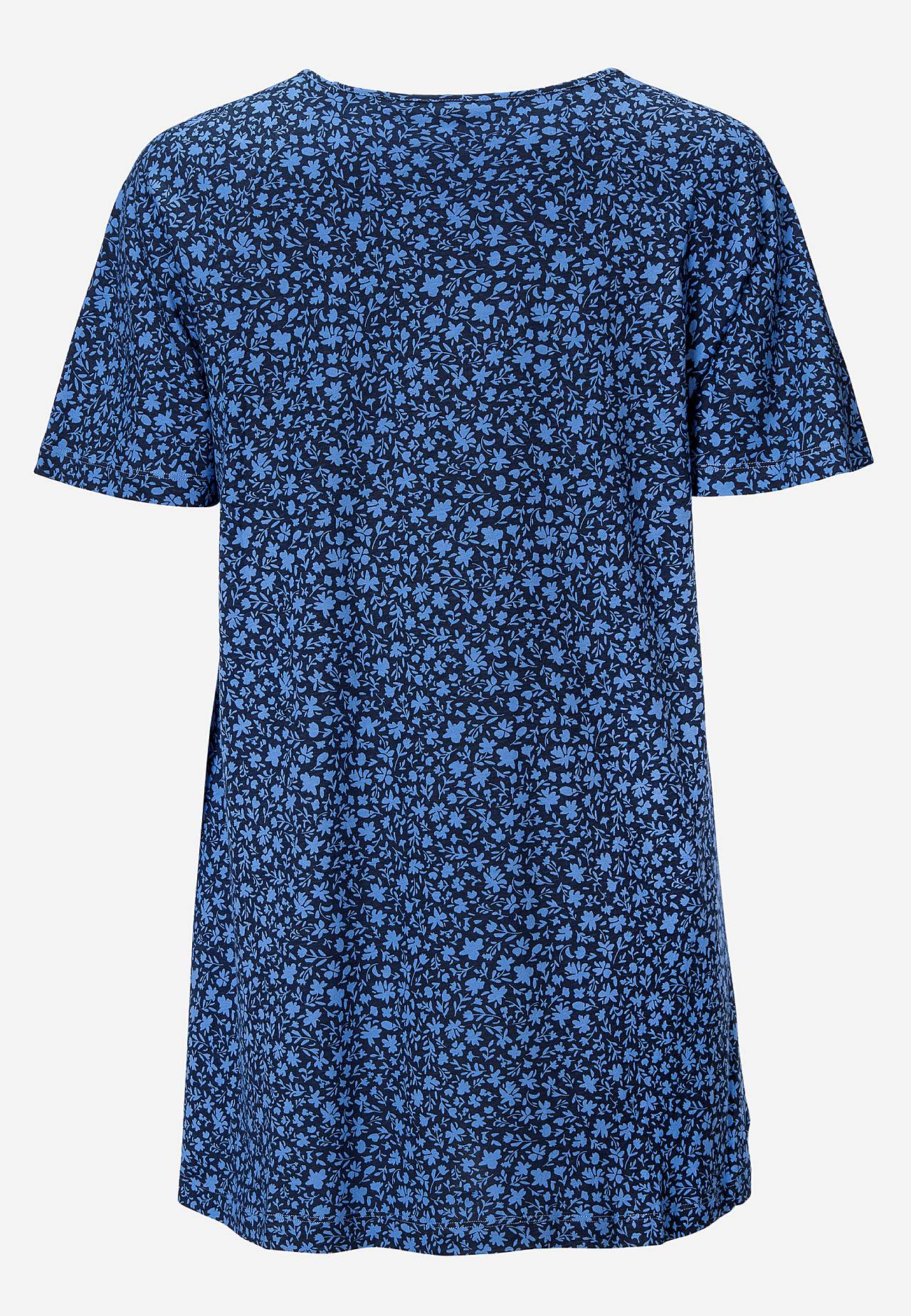 Kleine bloemen jersey tuniek
