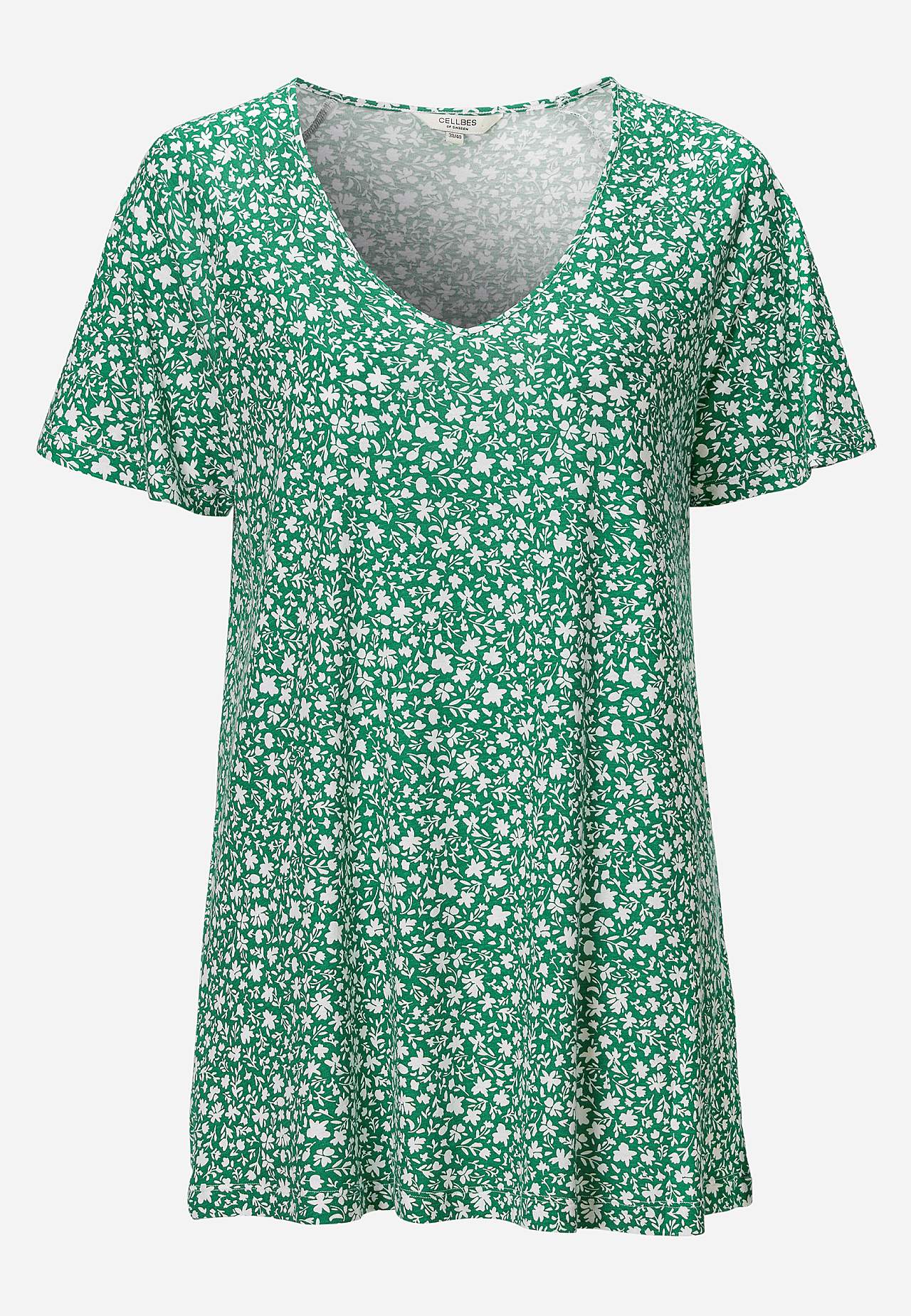 Kleine bloemen jersey tuniek