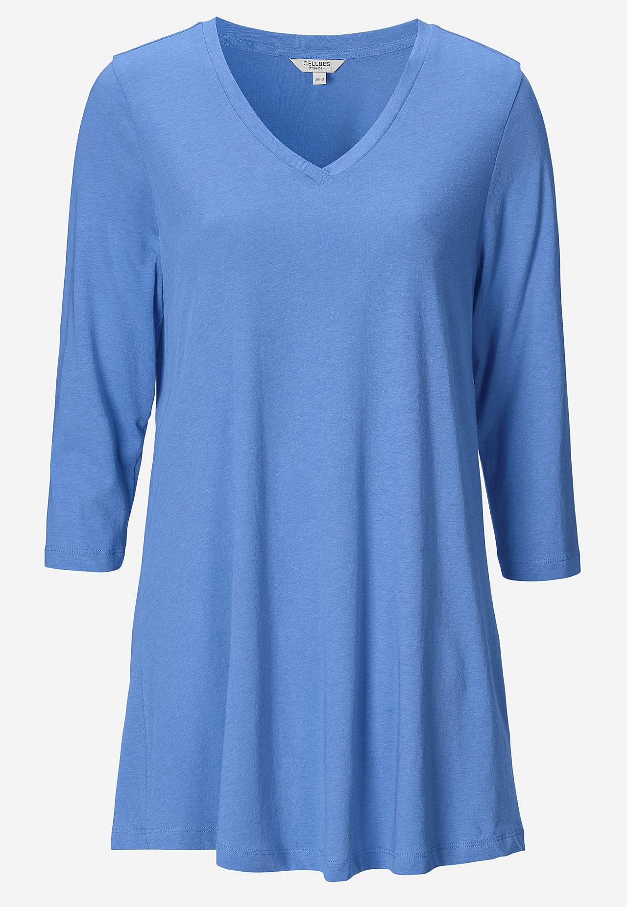 Jersey tuniek met 3/4 mouw
