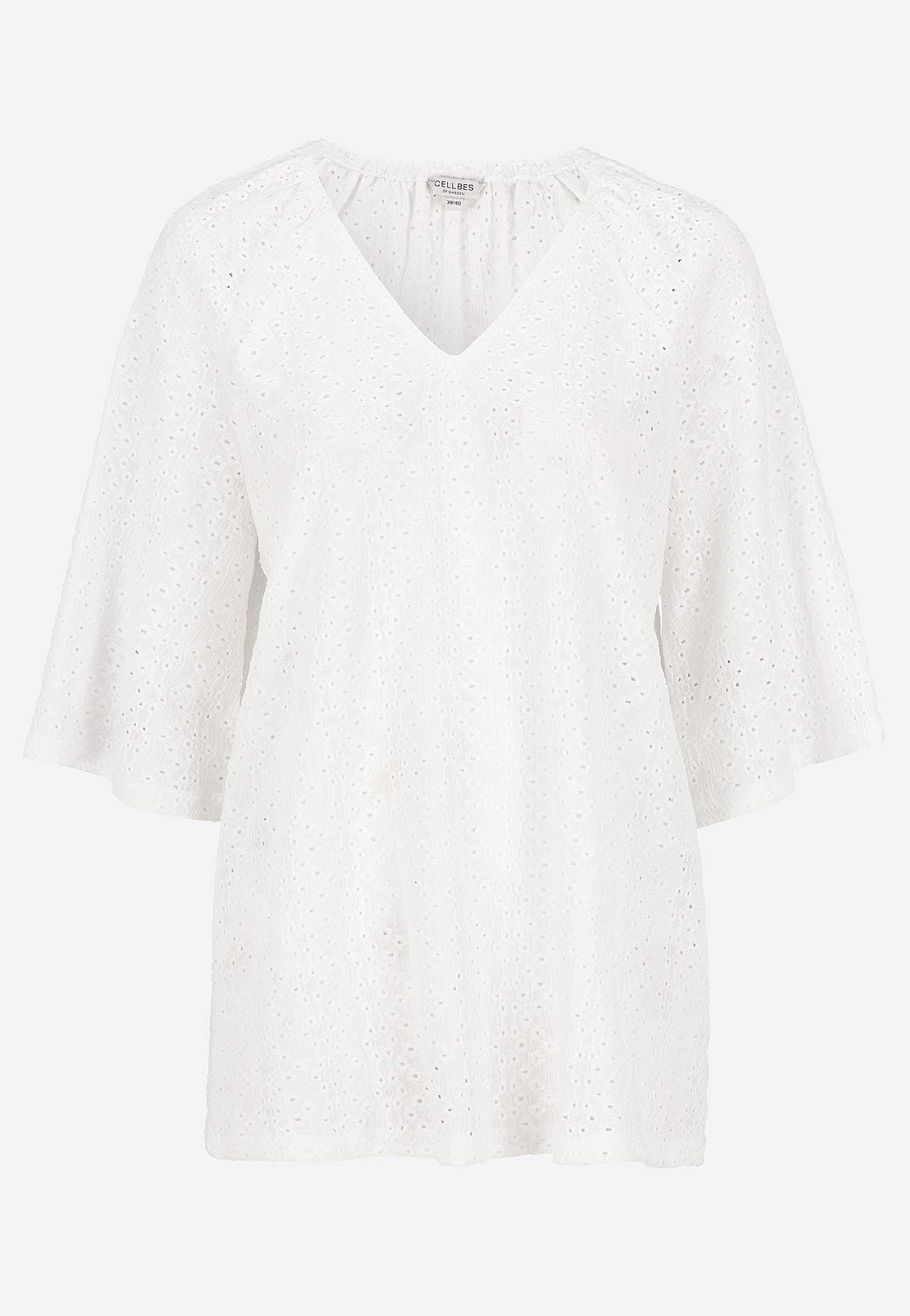 Jersey tuniek met borduurwerk met gaten