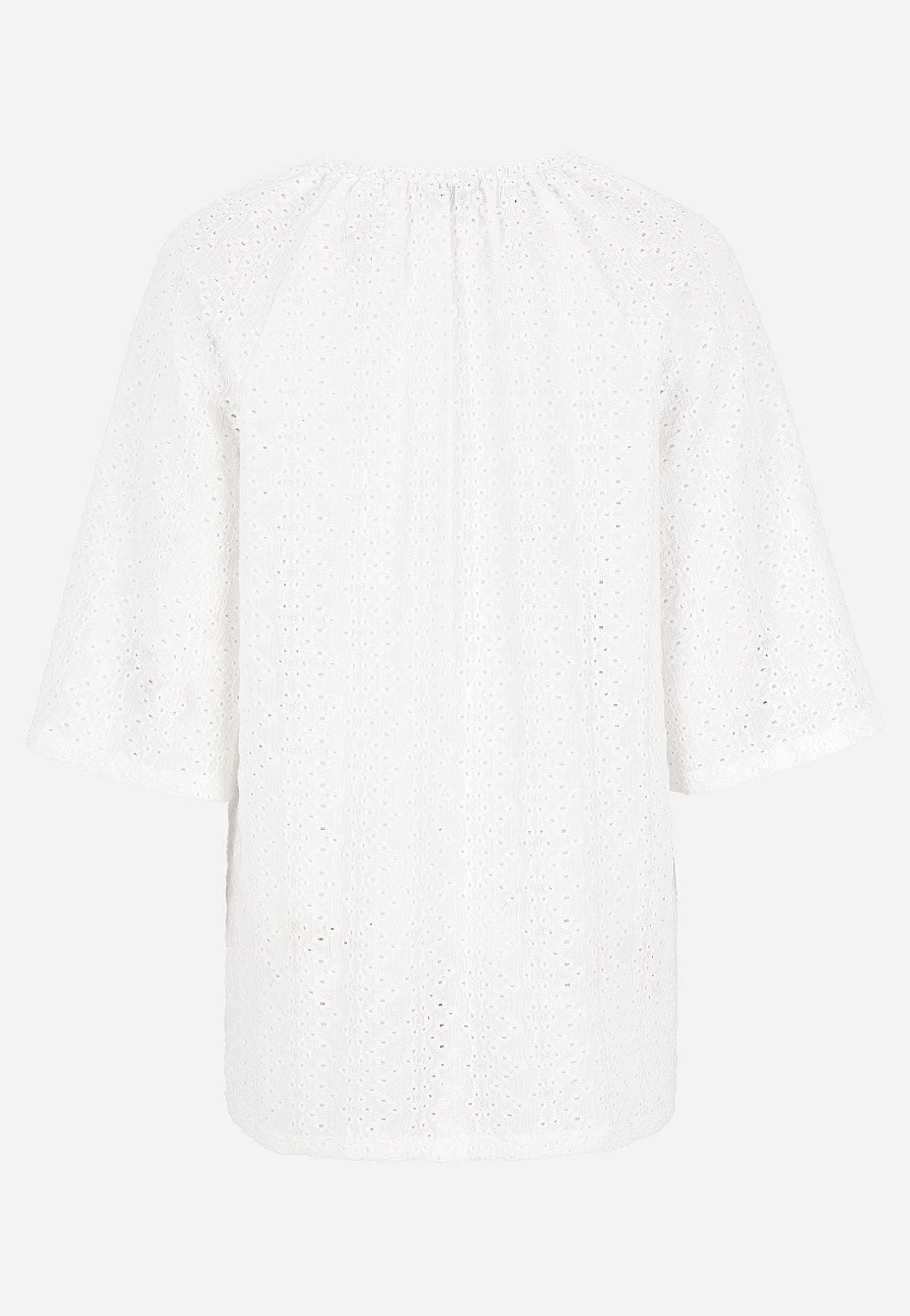 Jersey tuniek met borduurwerk met gaten