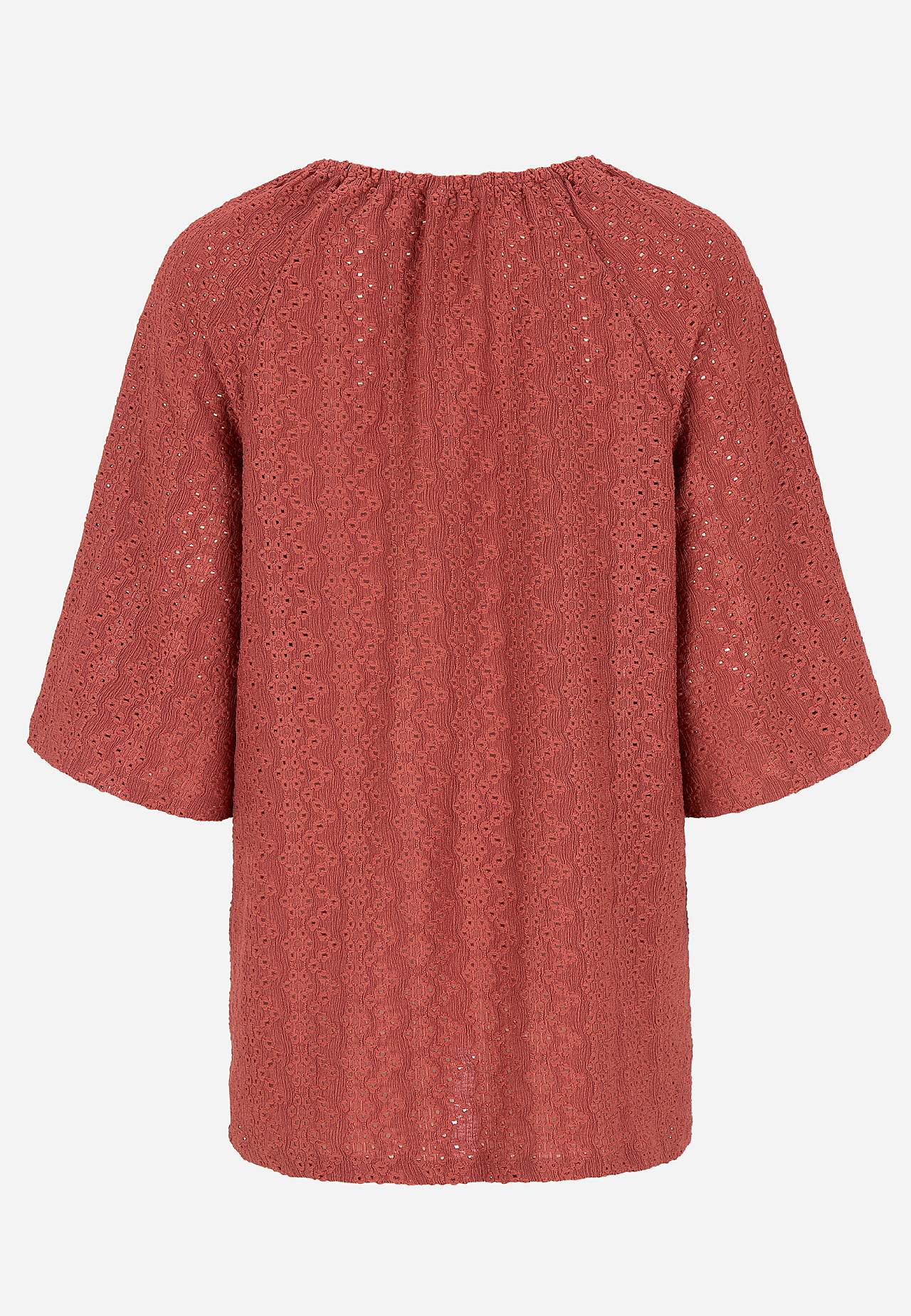 Jersey tuniek met borduurwerk met gaten