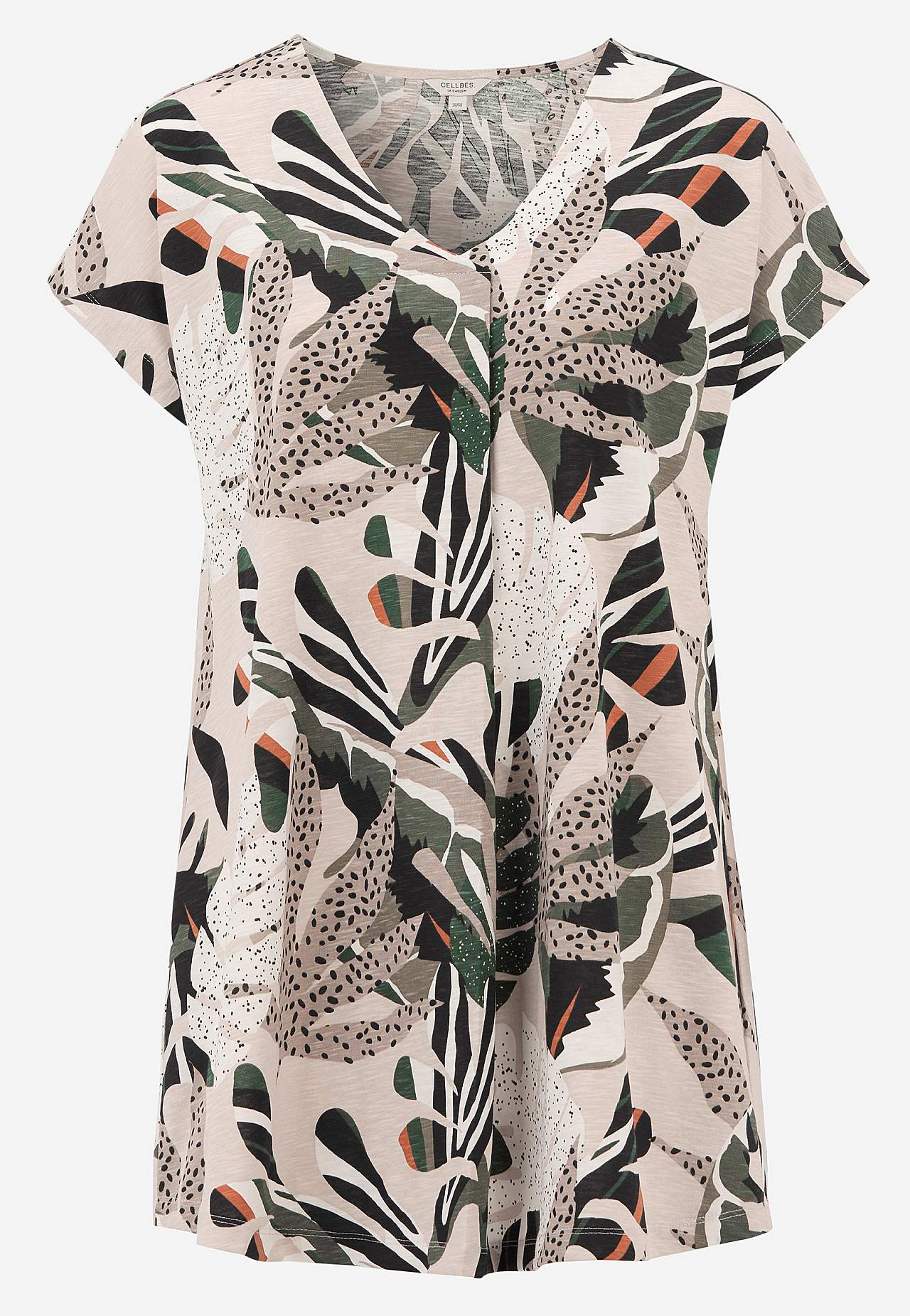 Jersey tuniek met korte mouwen