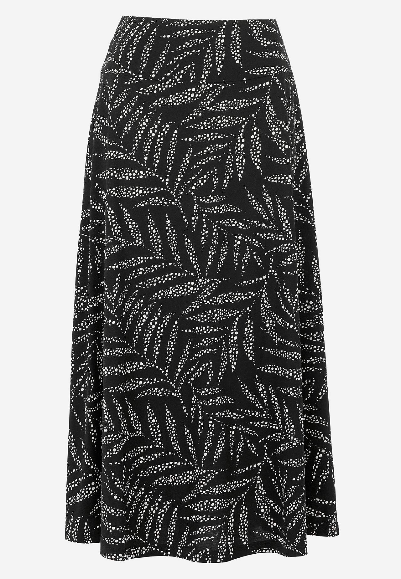 Flared jersey rok
