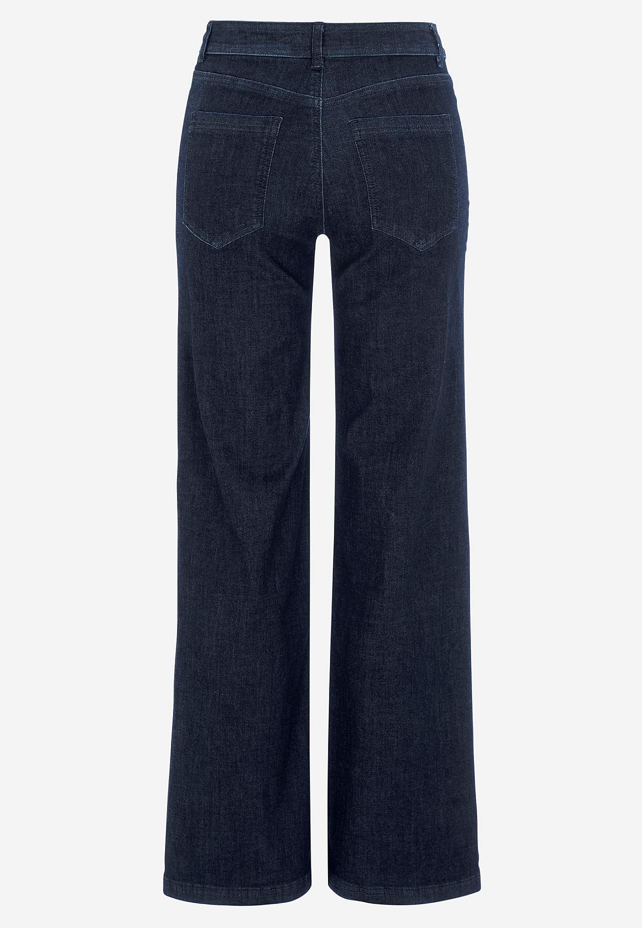 Wijde spijkerbroek van superstretch denim