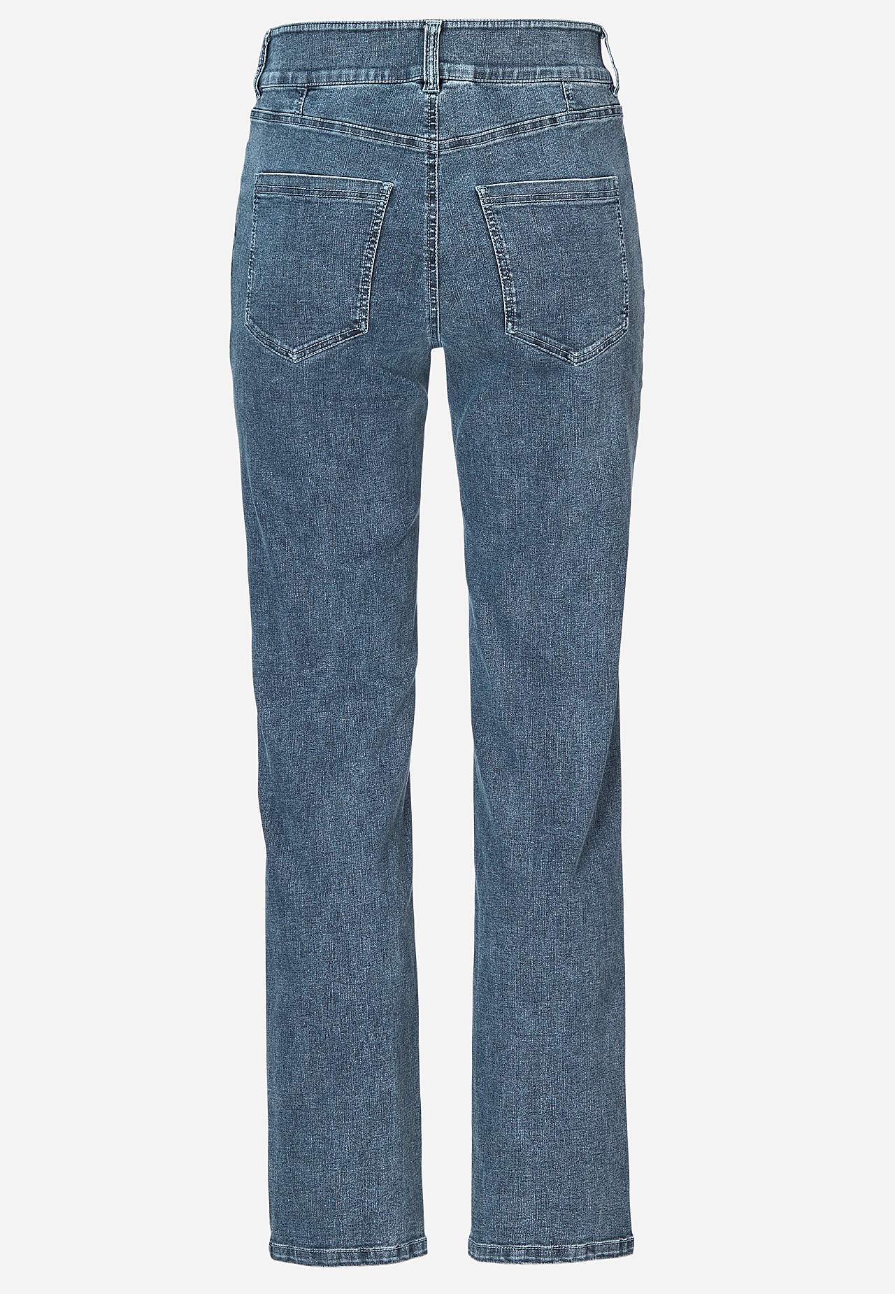 Rechte spijkerbroek van superstretch denim