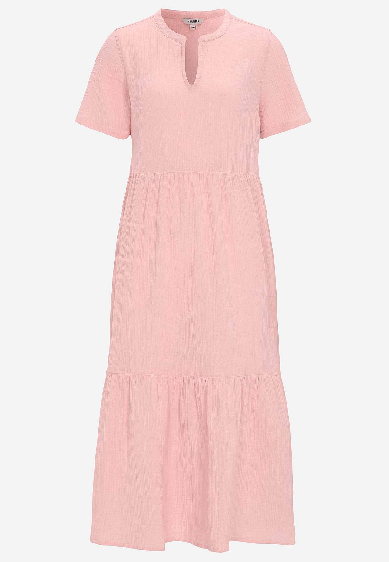 Jurk van gekreukt katoen