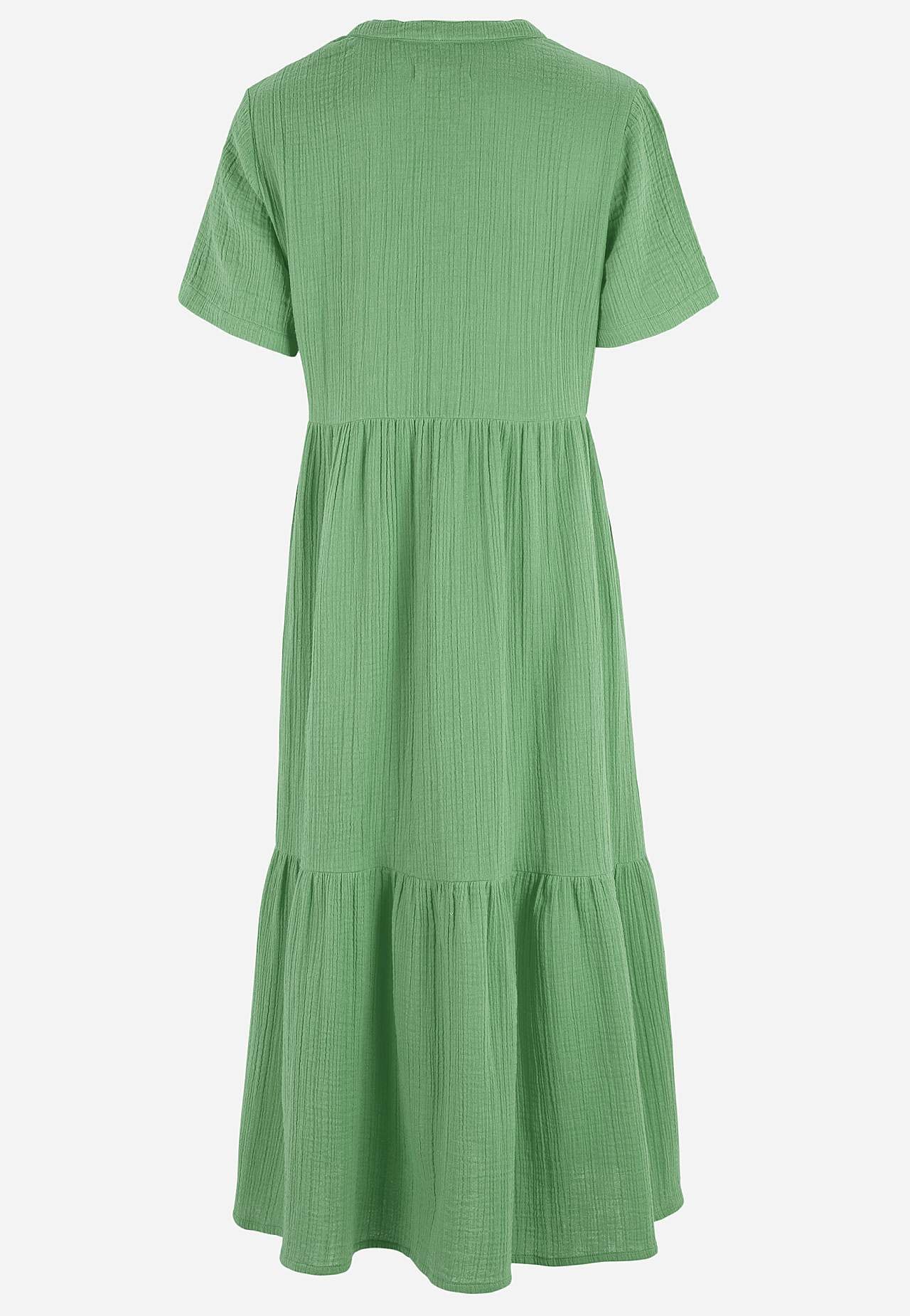 Jurk van gekreukt katoen