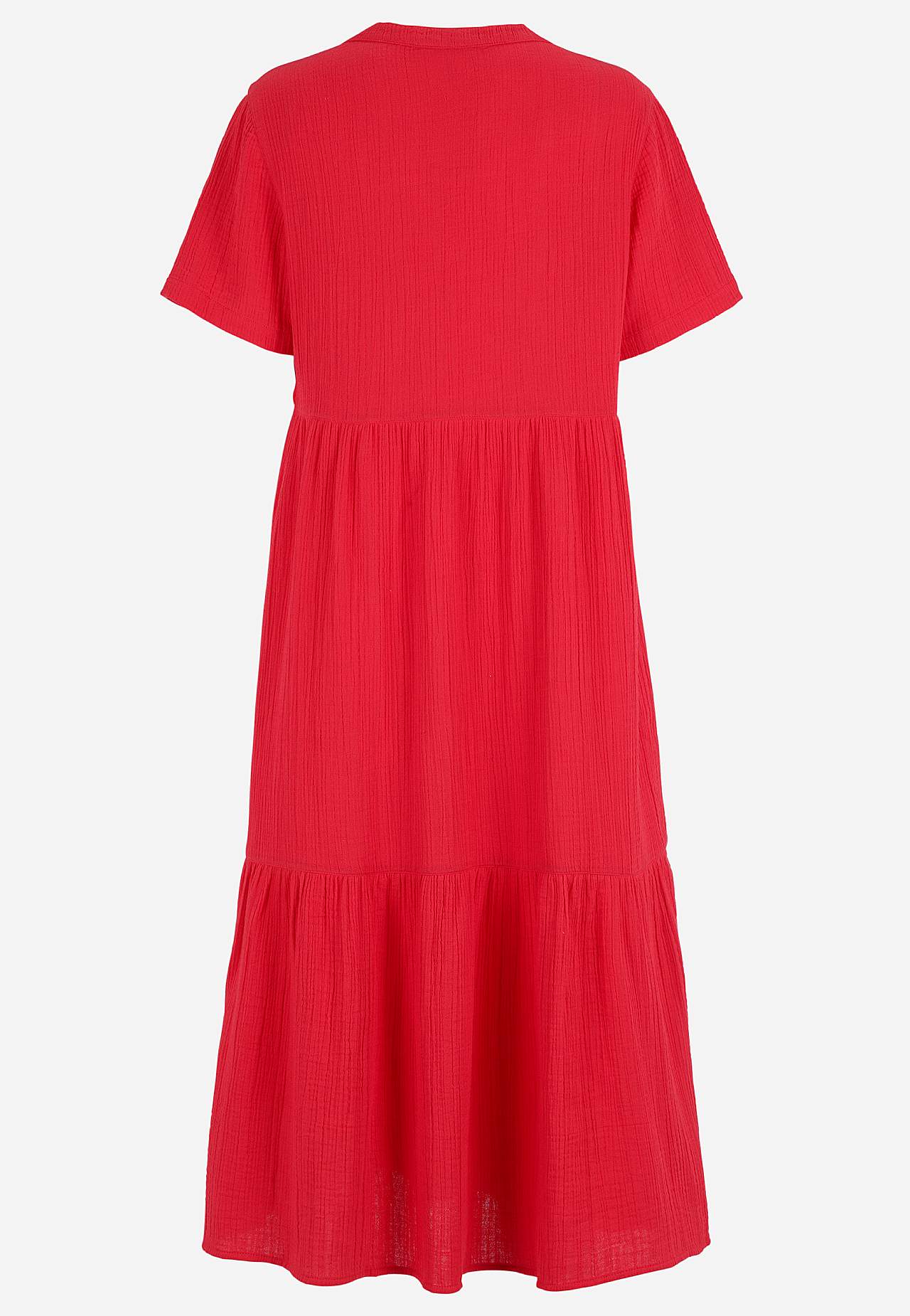 Jurk van gekreukt katoen