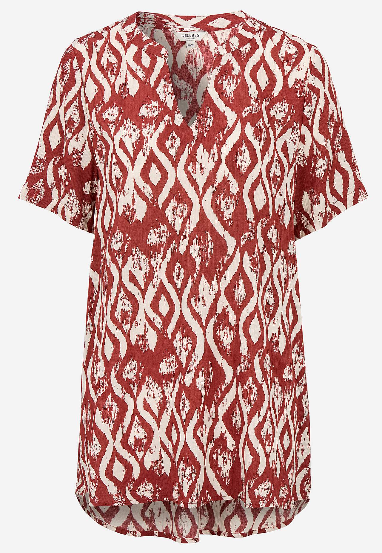 Van crèpe tuniek