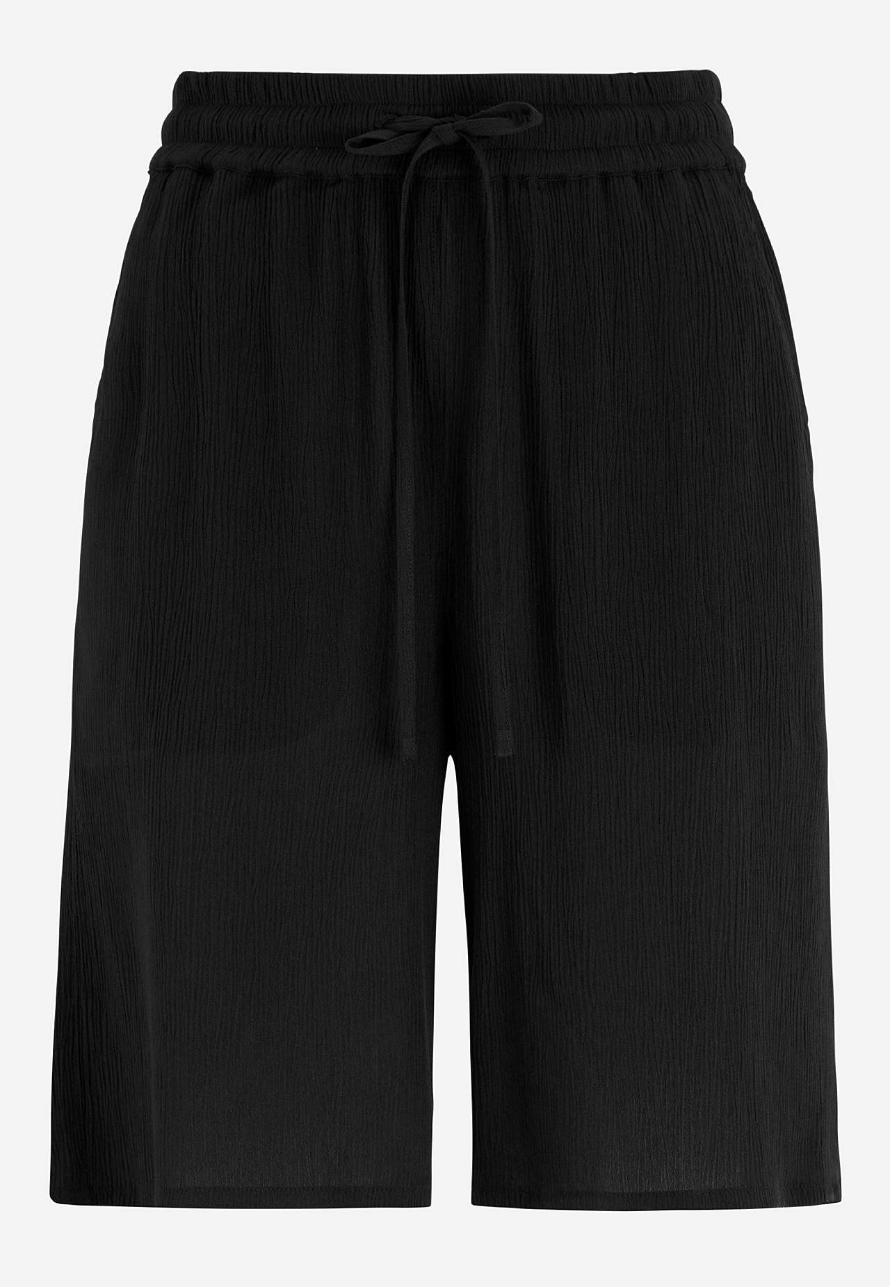 Short van viscose-crêpe