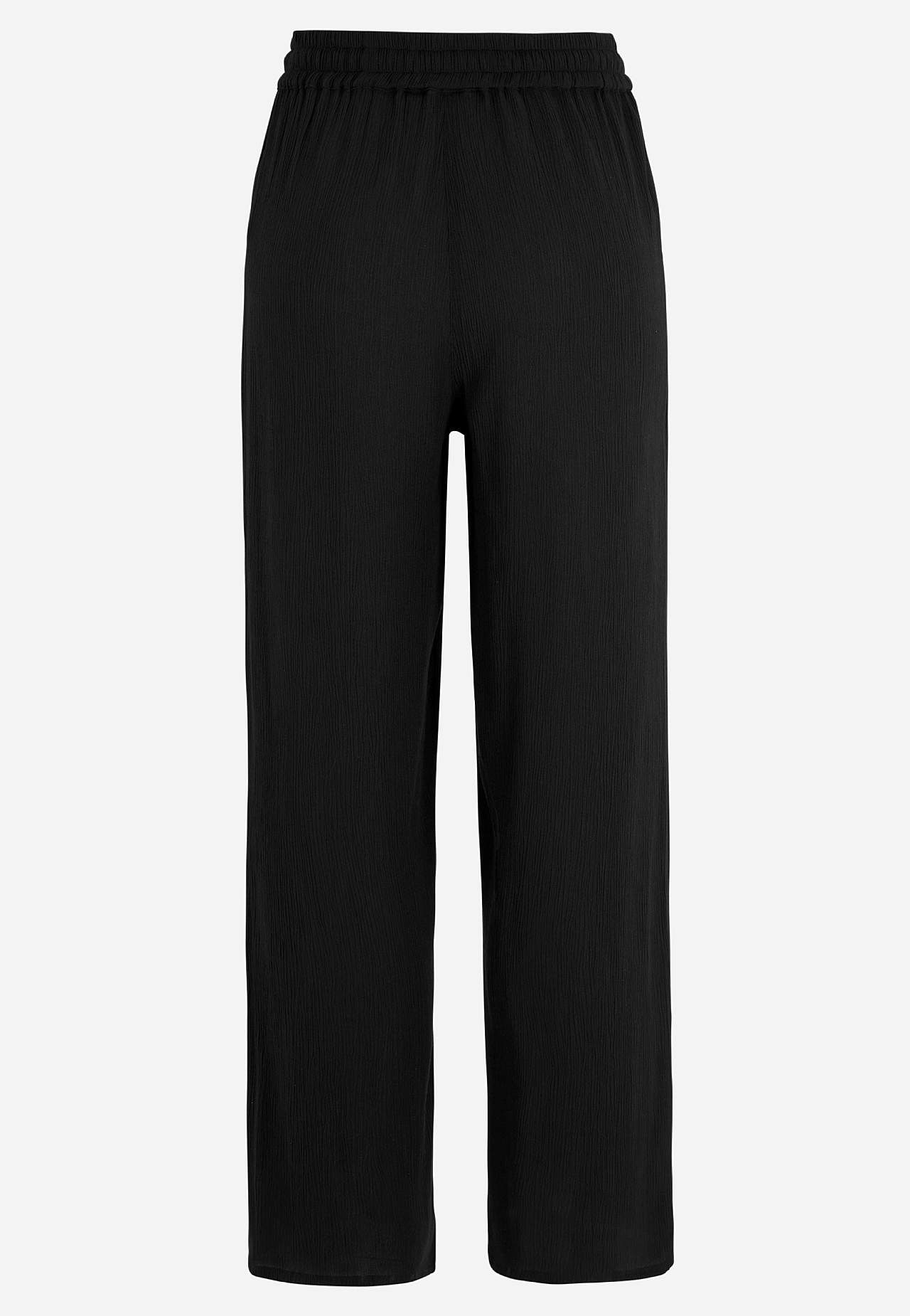 Broek van viscose-crêpe
