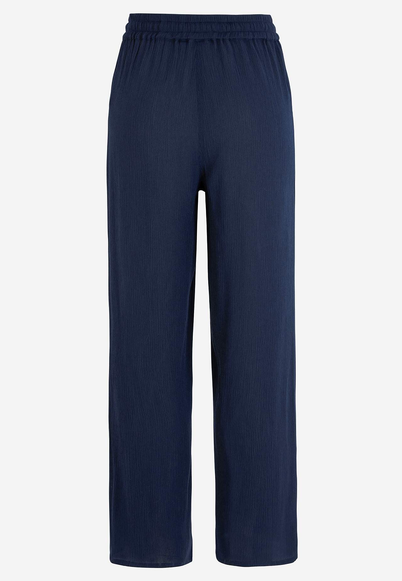 Broek van viscose-crêpe
