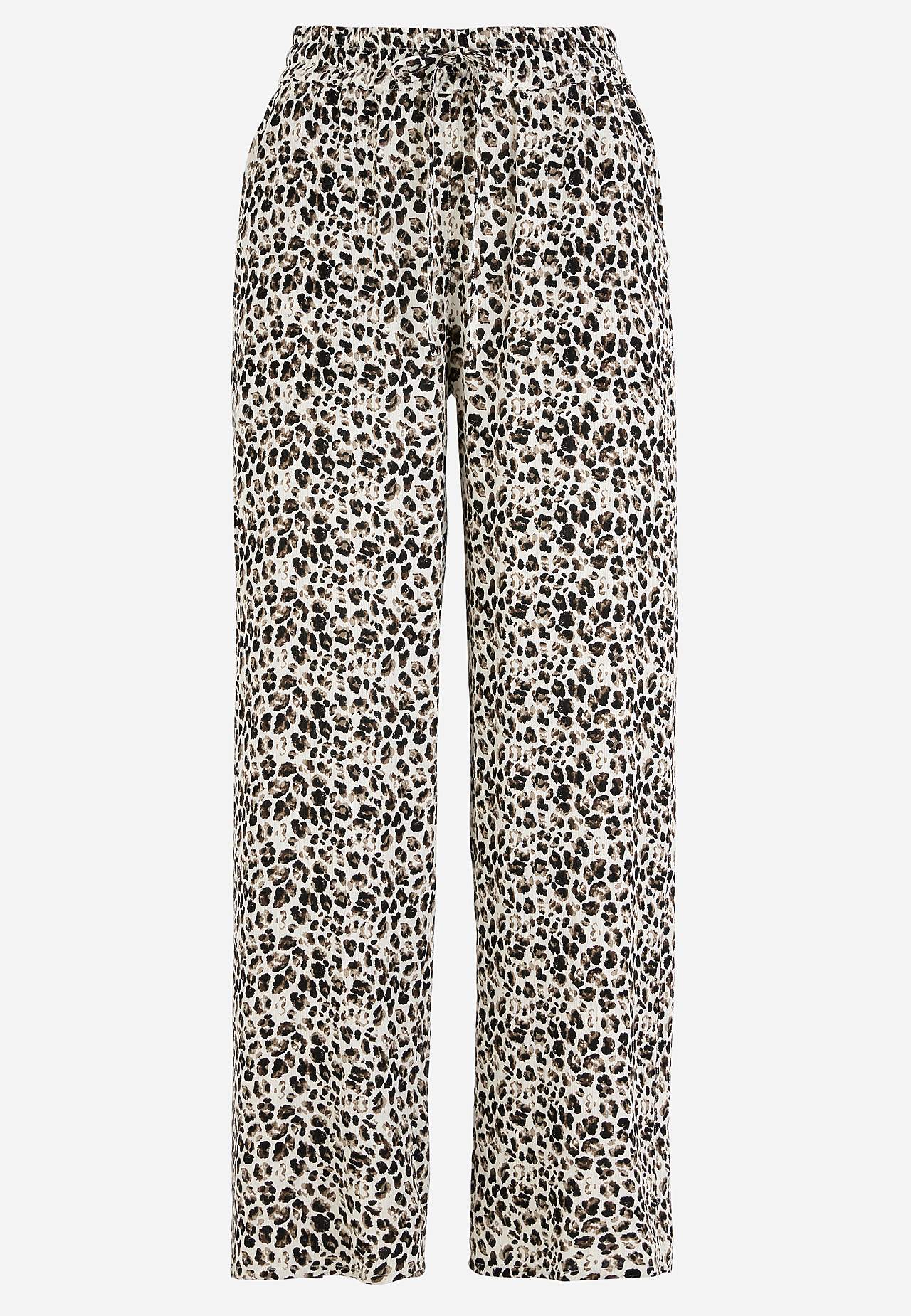 Broek van viscose-crêpe
