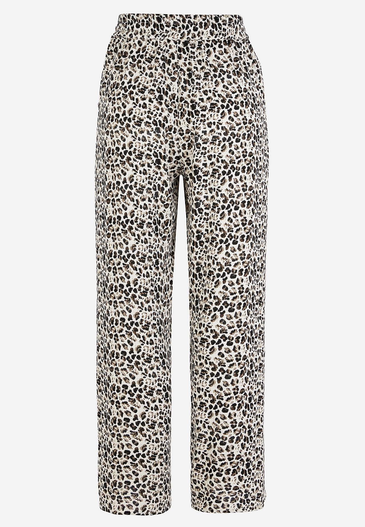 Broek van viscose-crêpe