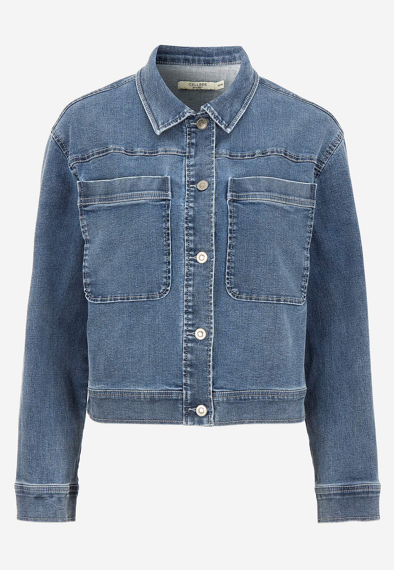 Denim jas met rek