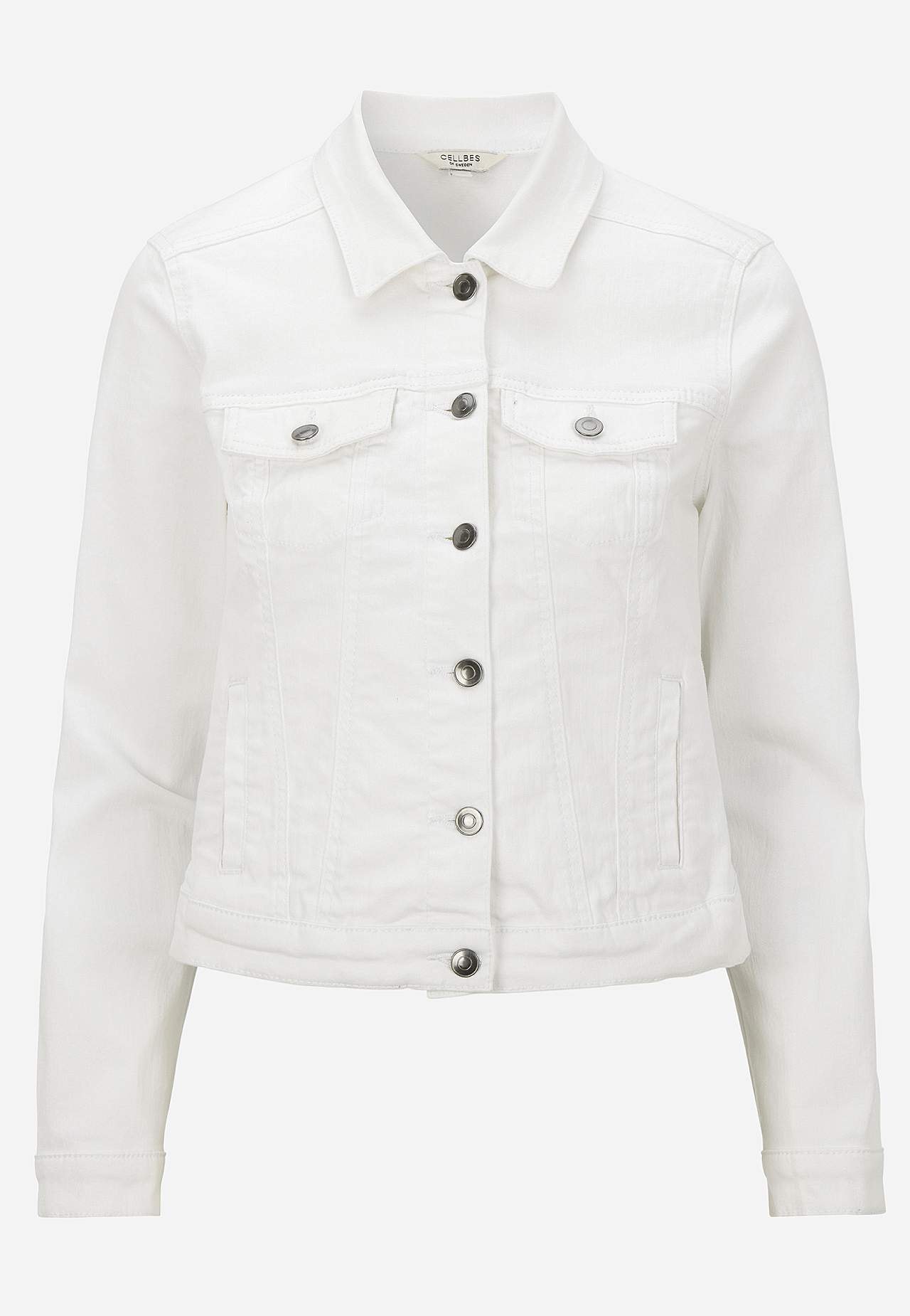 Elastische denim jas