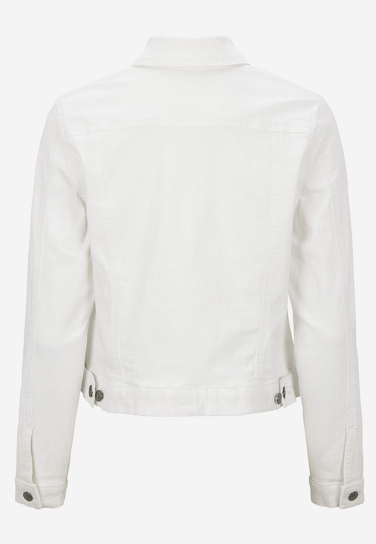 Elastische denim jas