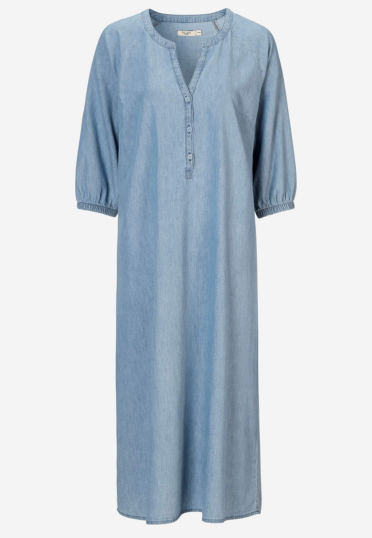 Denim jurk met knoppen