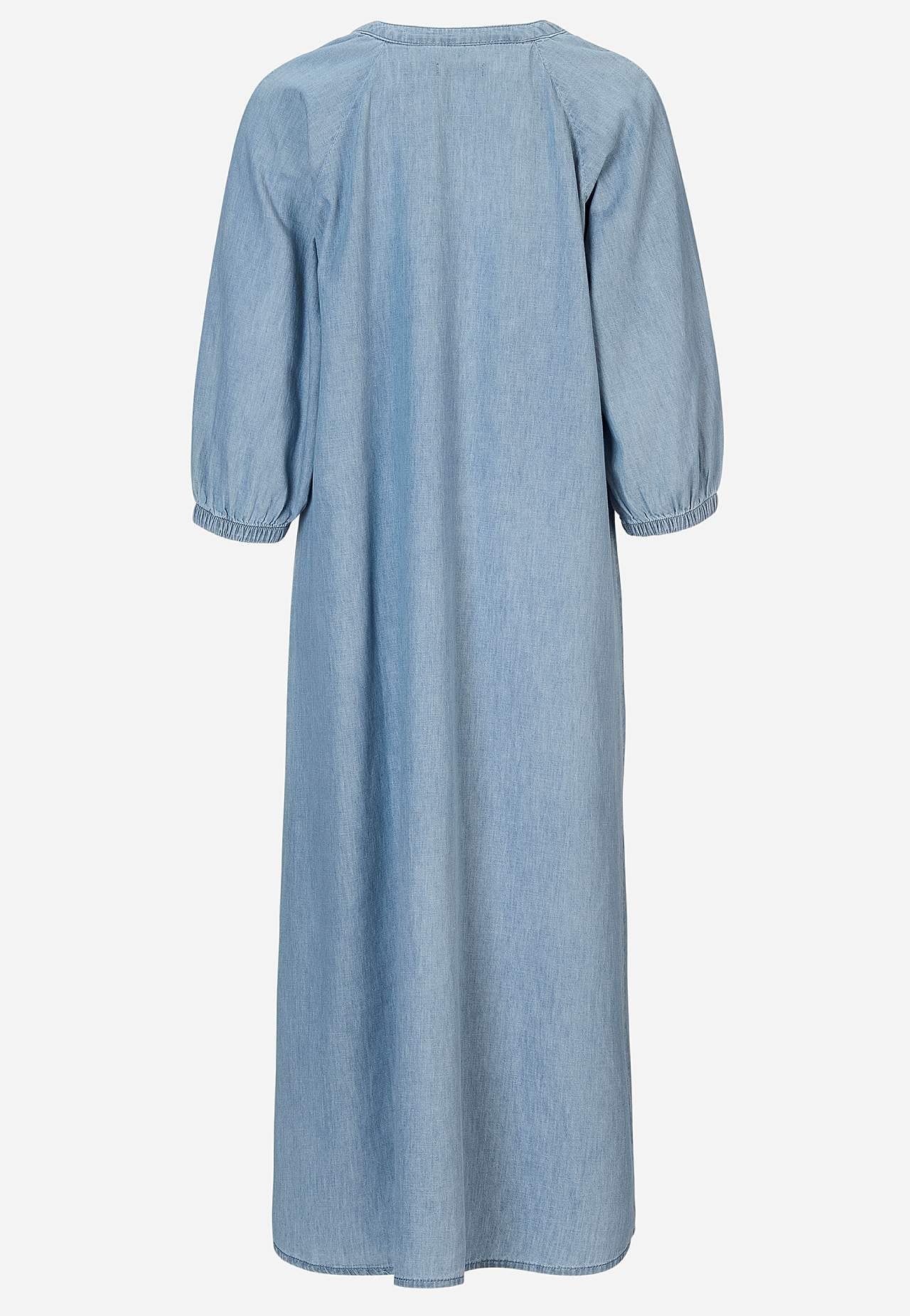 Denim jurk met knoppen