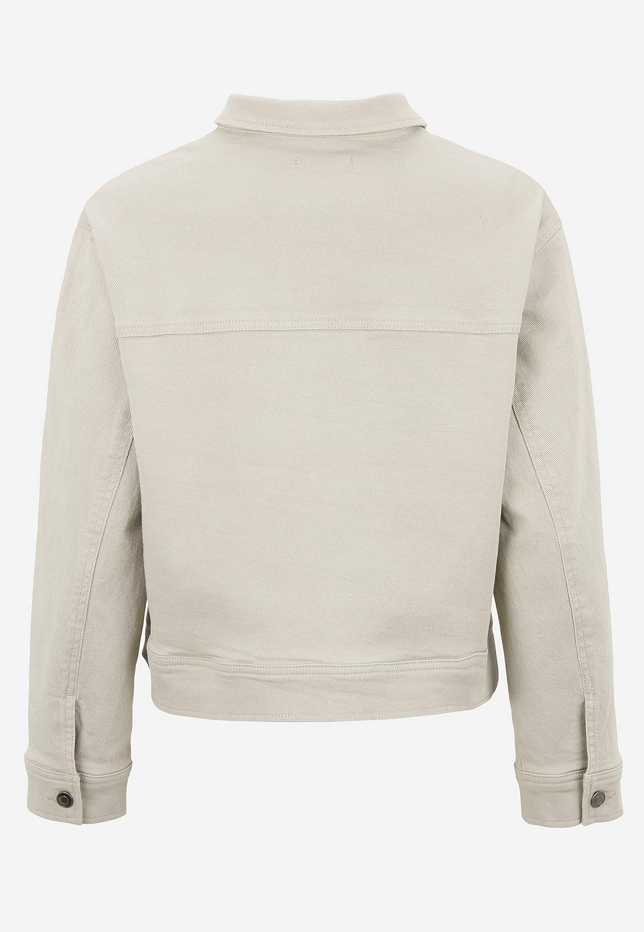 Elastische denim jas