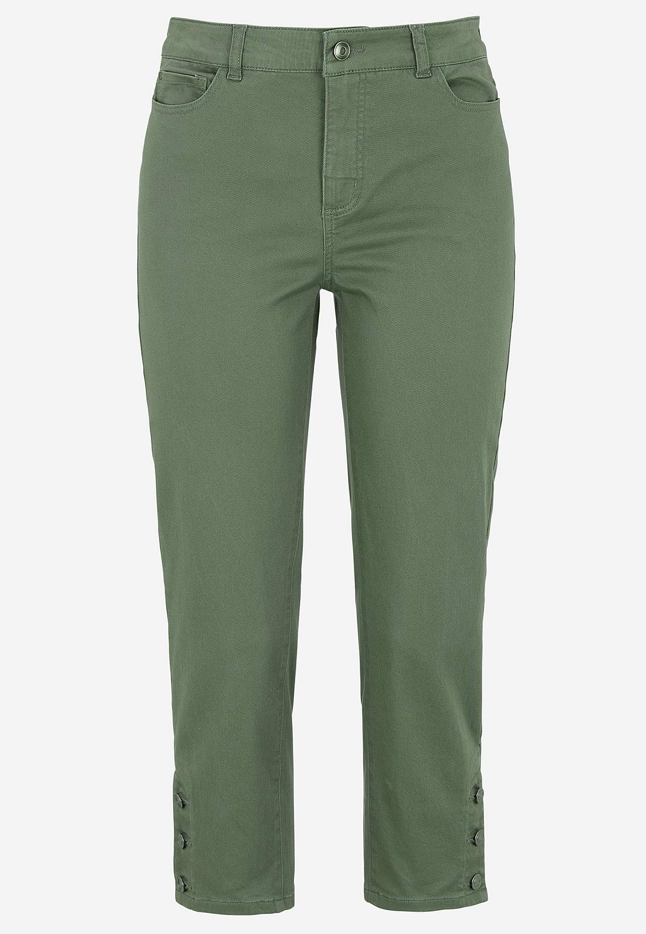 Cropped jeans met vijf zakken ontwerp