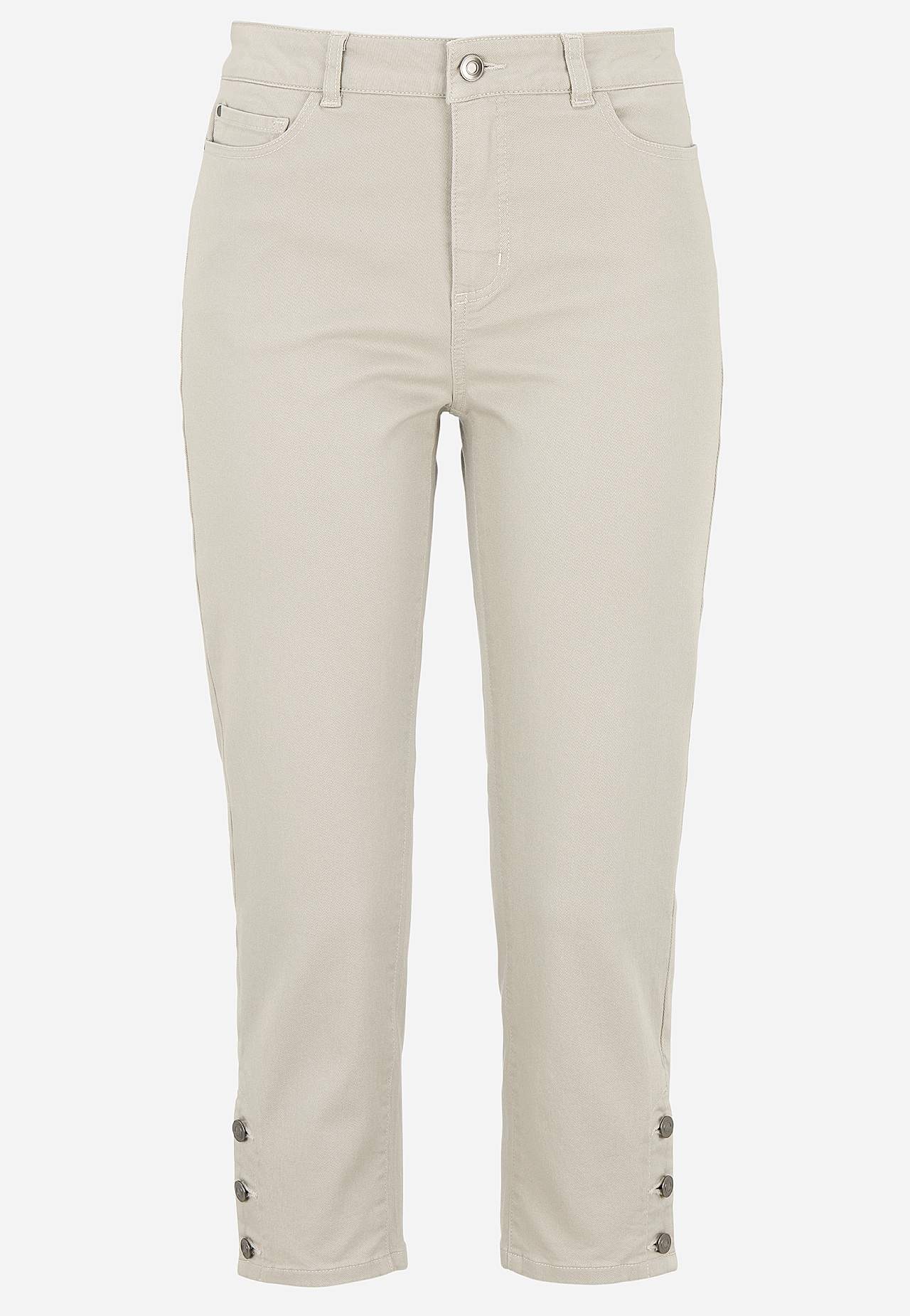 Cropped jeans met vijf zakken ontwerp