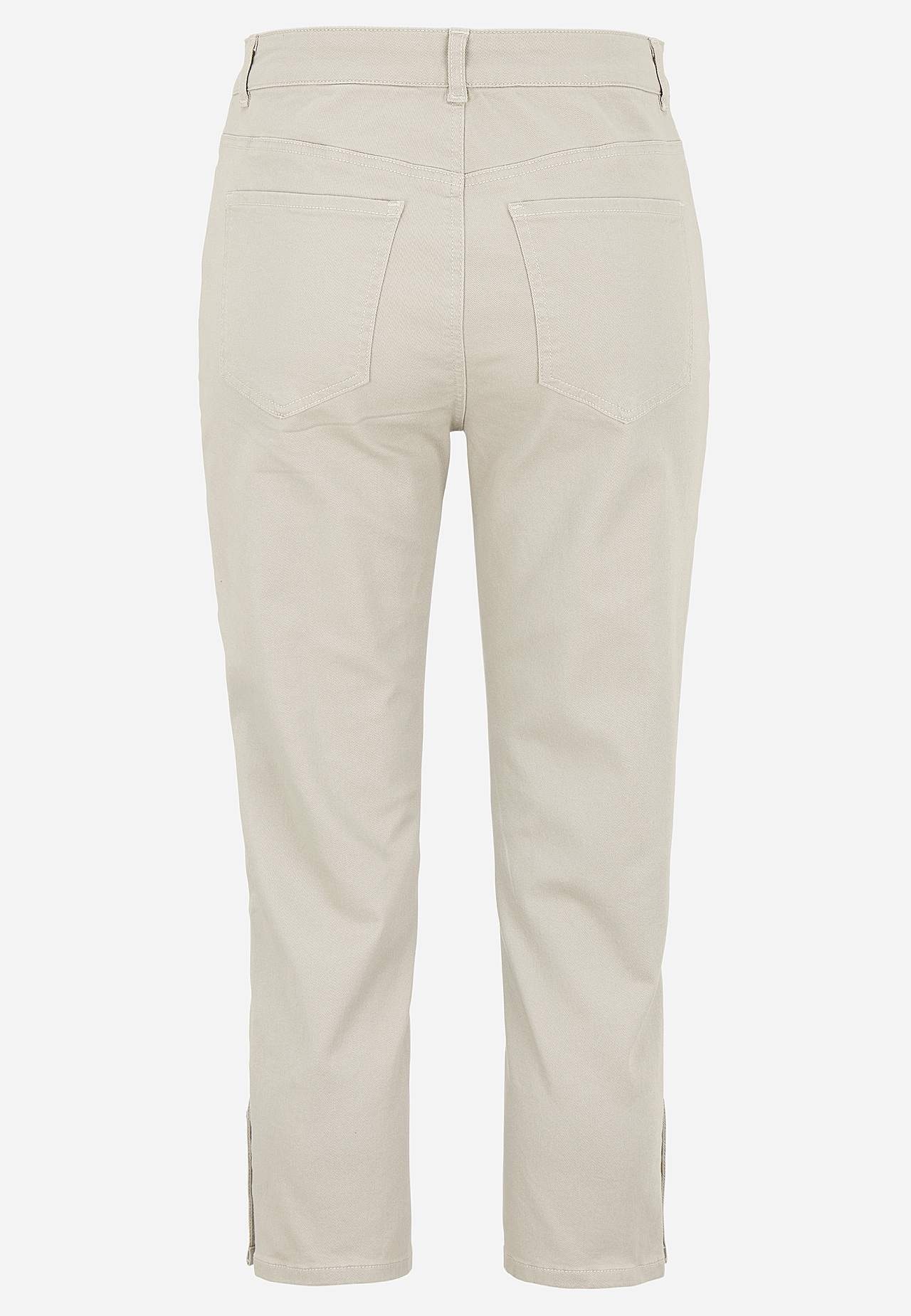 Cropped jeans met vijf zakken ontwerp