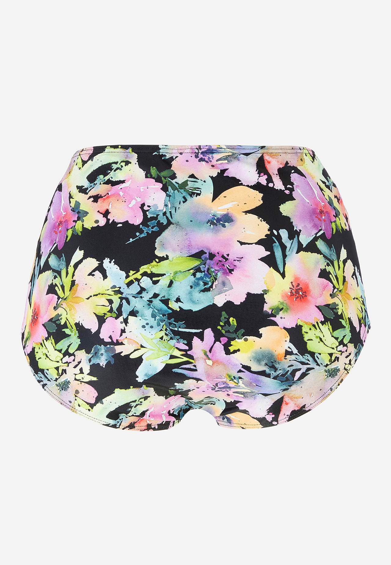 Gerimpeld bikinibroekje met hoge taille