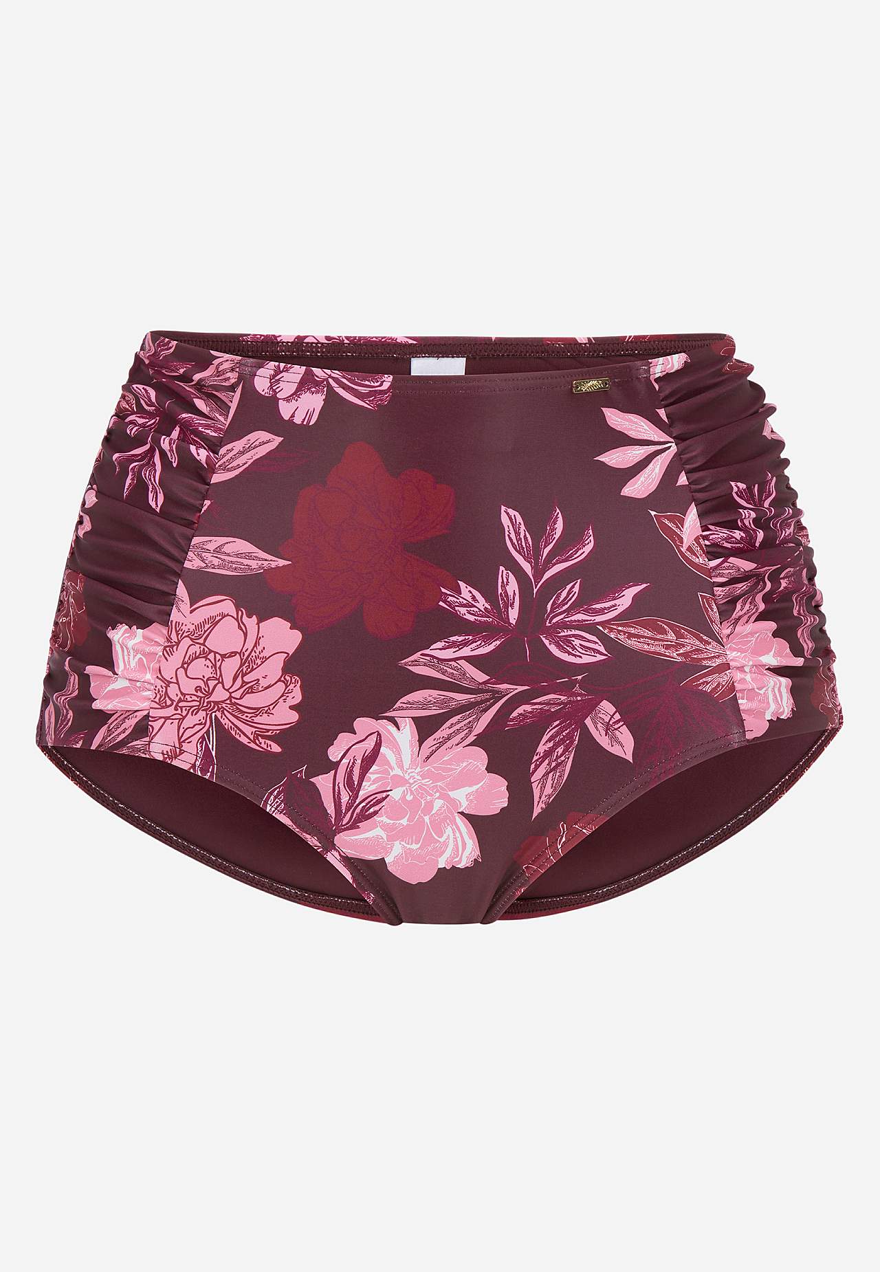 Bikinibroekje met patroon met hoge taille