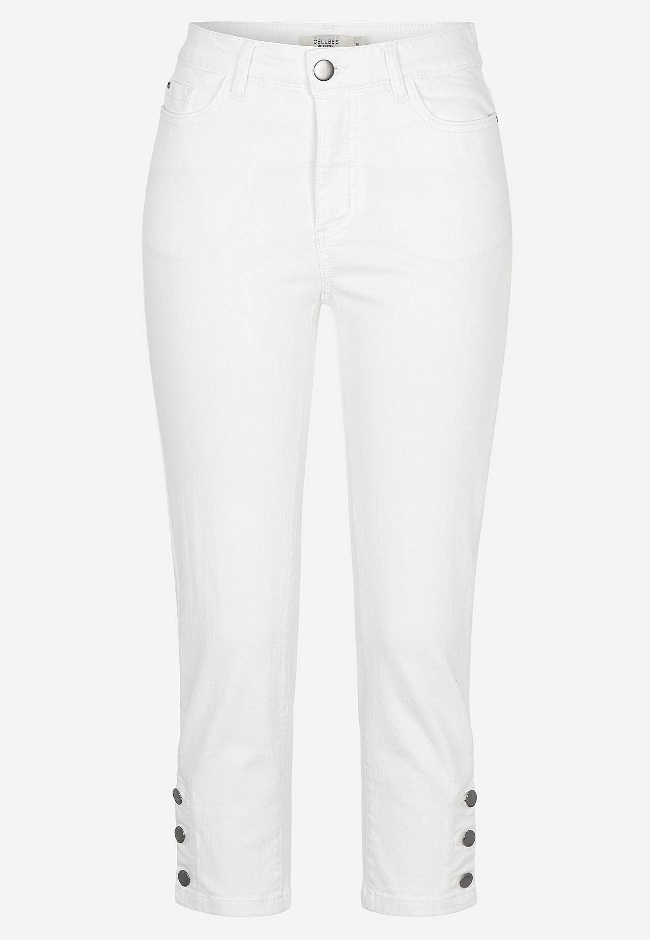 Cropped jeans met vijf zakken ontwerp