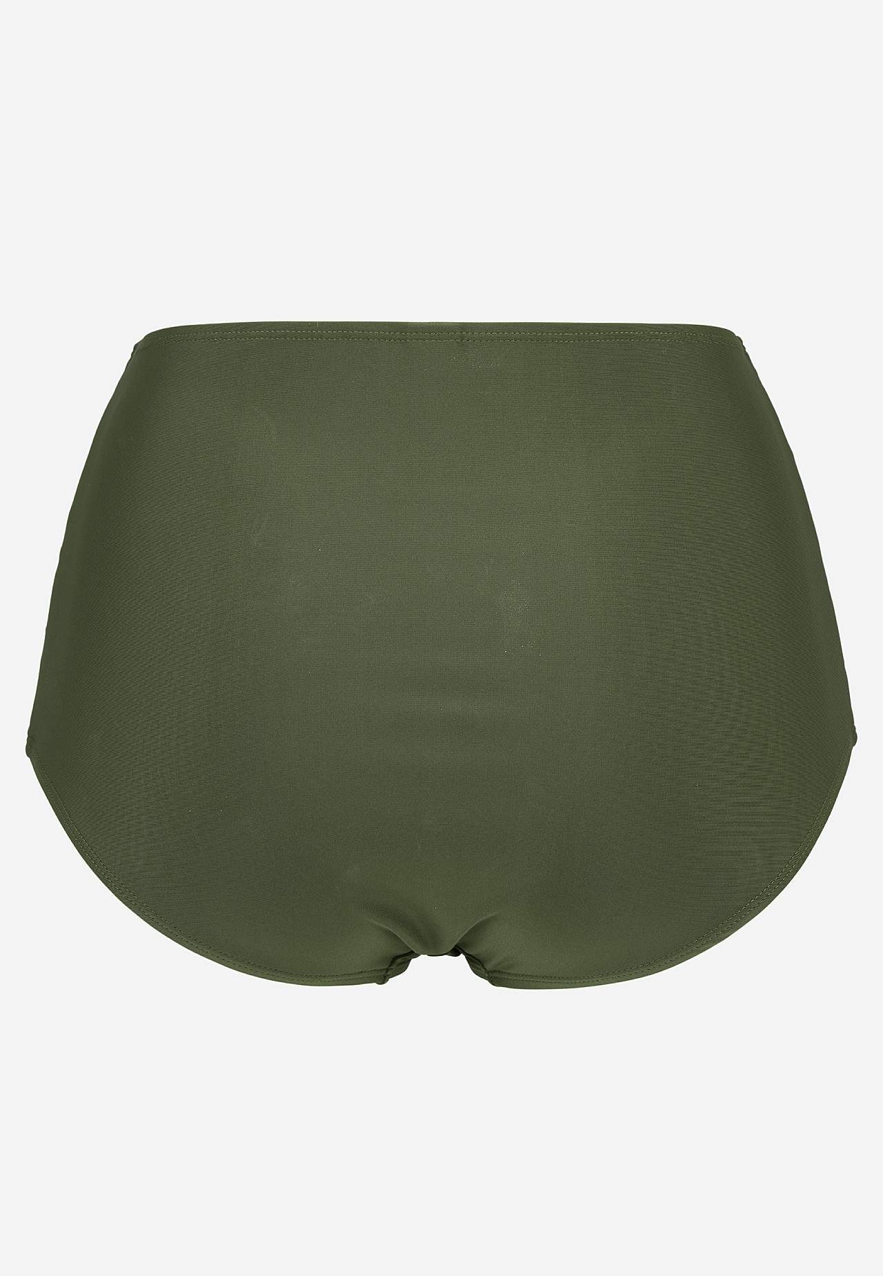 Eenkleurig bikinibroekje met hoge taille